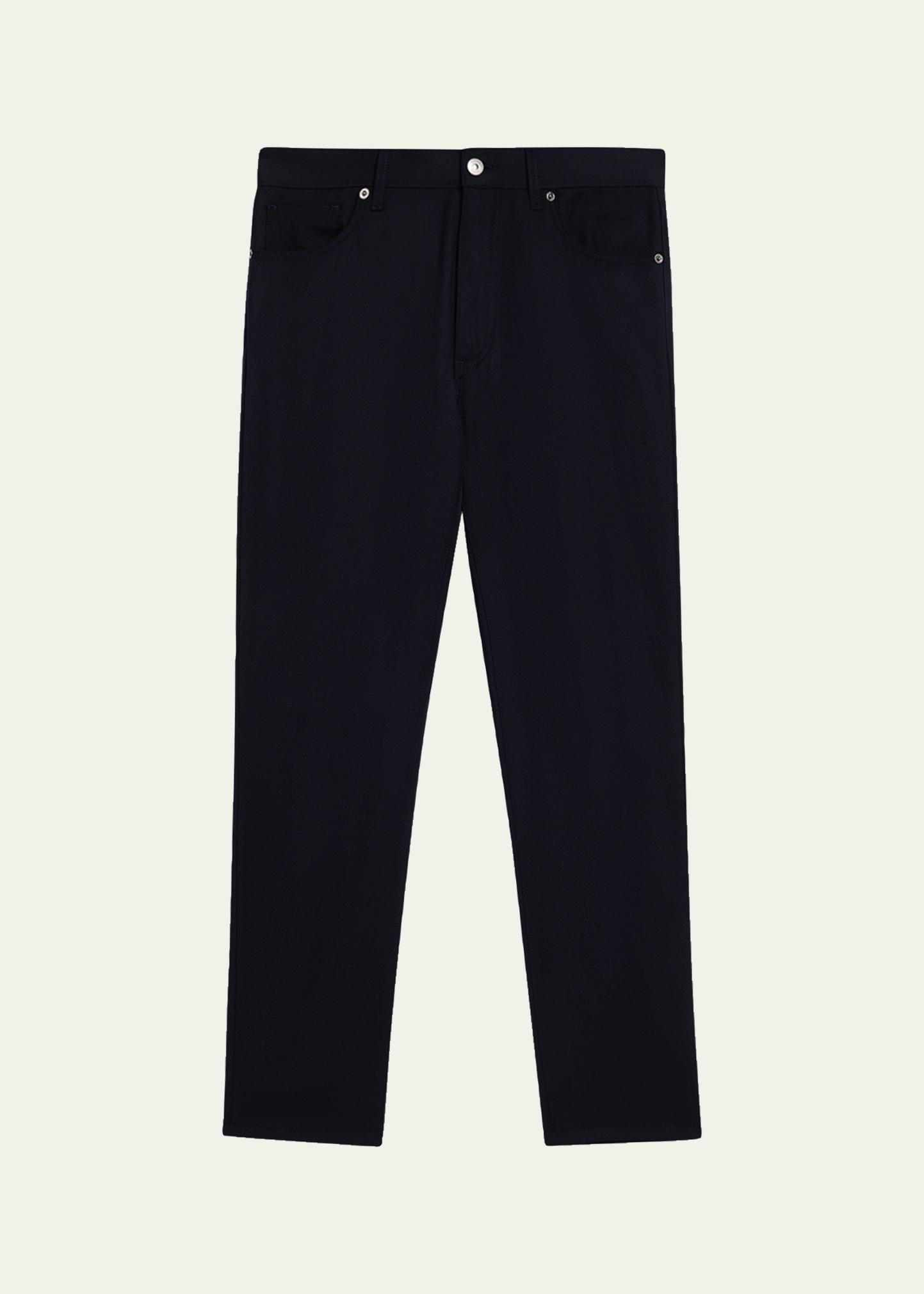 Zegna Men's Wool Straight Fit Five-Pocket Pants