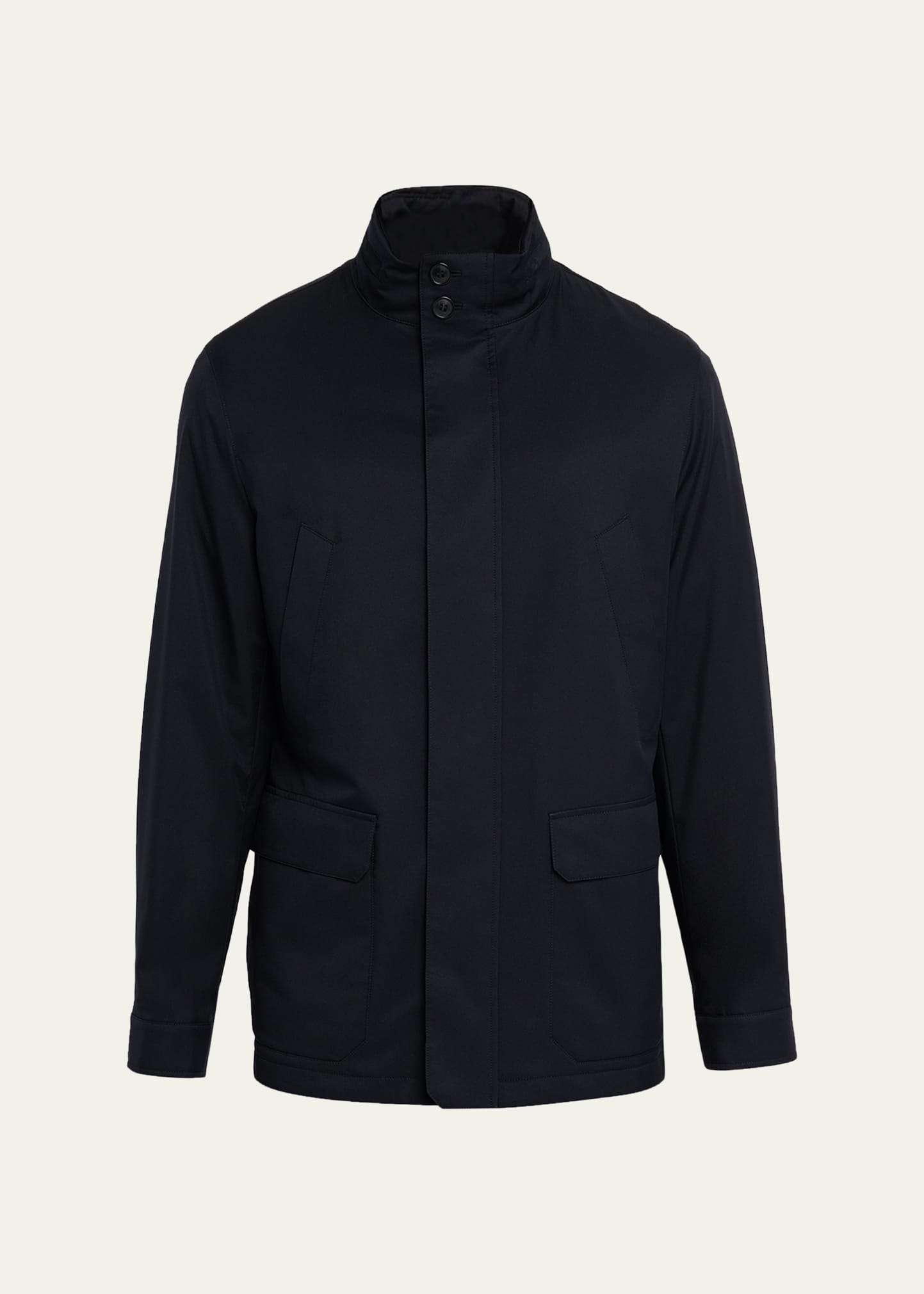ZEGNA Men's Technical Full-Zip Car Coat - Bergdorf Goodman