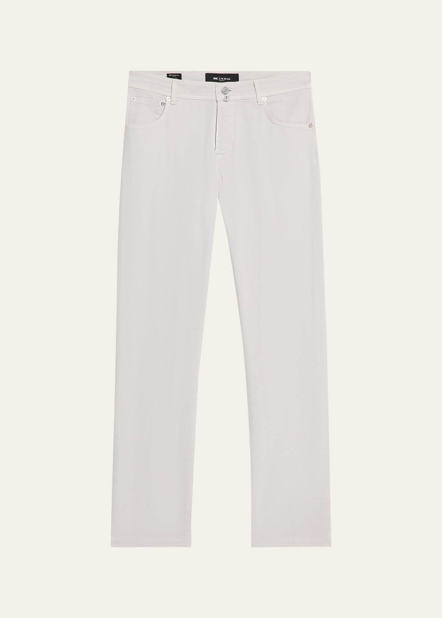 Kiton Men's Cotton-Stretch Slim Five-Pocket Pants
