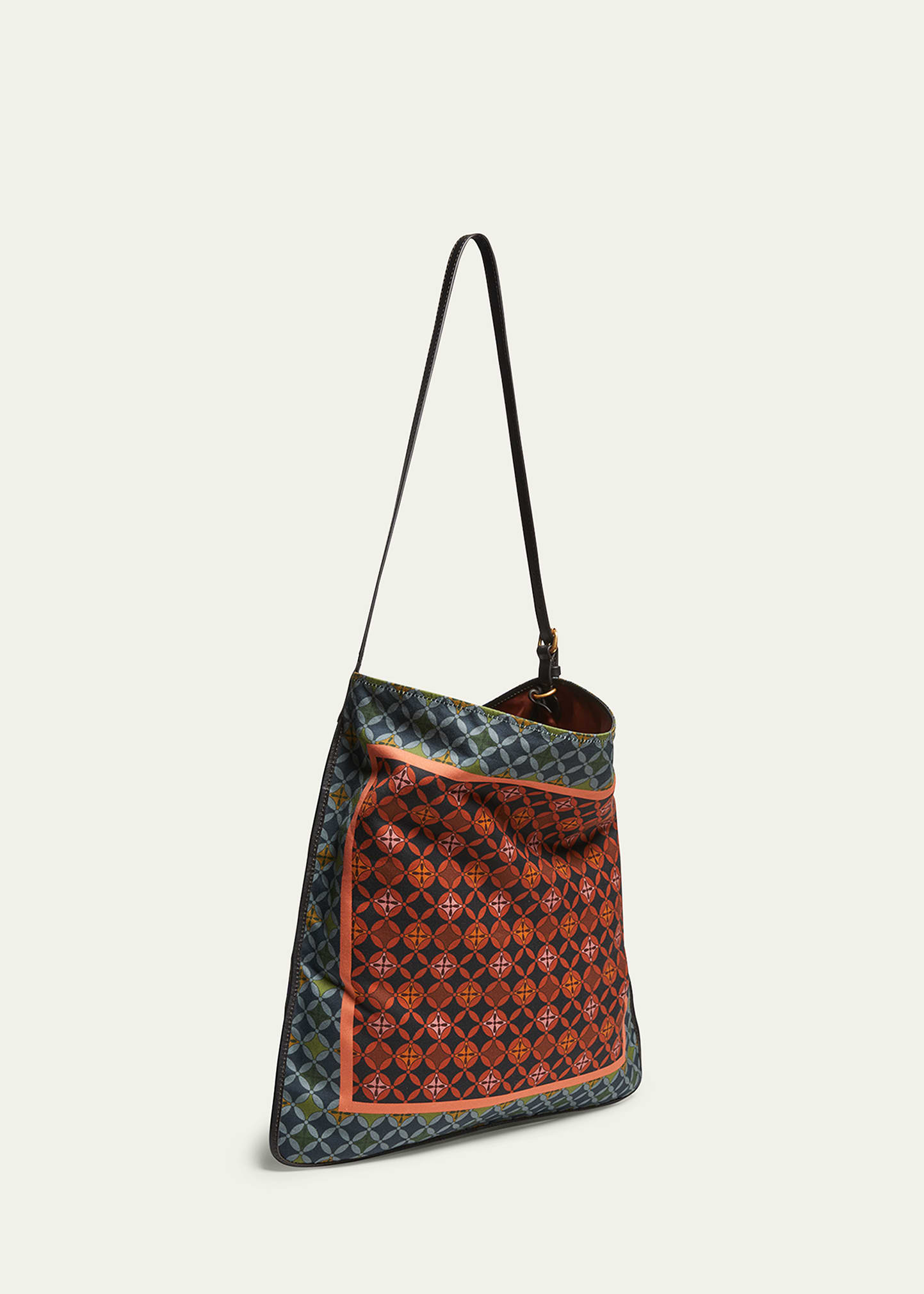 Dries Van Noten Medium Geometric Scarf Hobo Bag - Bergdorf