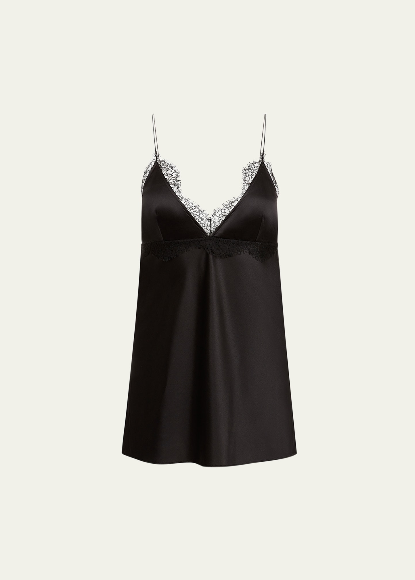 Nina Ricci Lace-Trim Satin Cami - Bergdorf Goodman