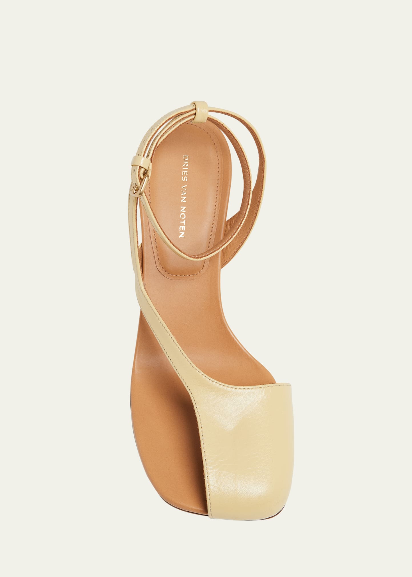 靴 DRIES VAN NOTEN LADIES SANDALS QU603 Dries Van Noten Asymmetrical Leather Wedge Sandals | Neiman