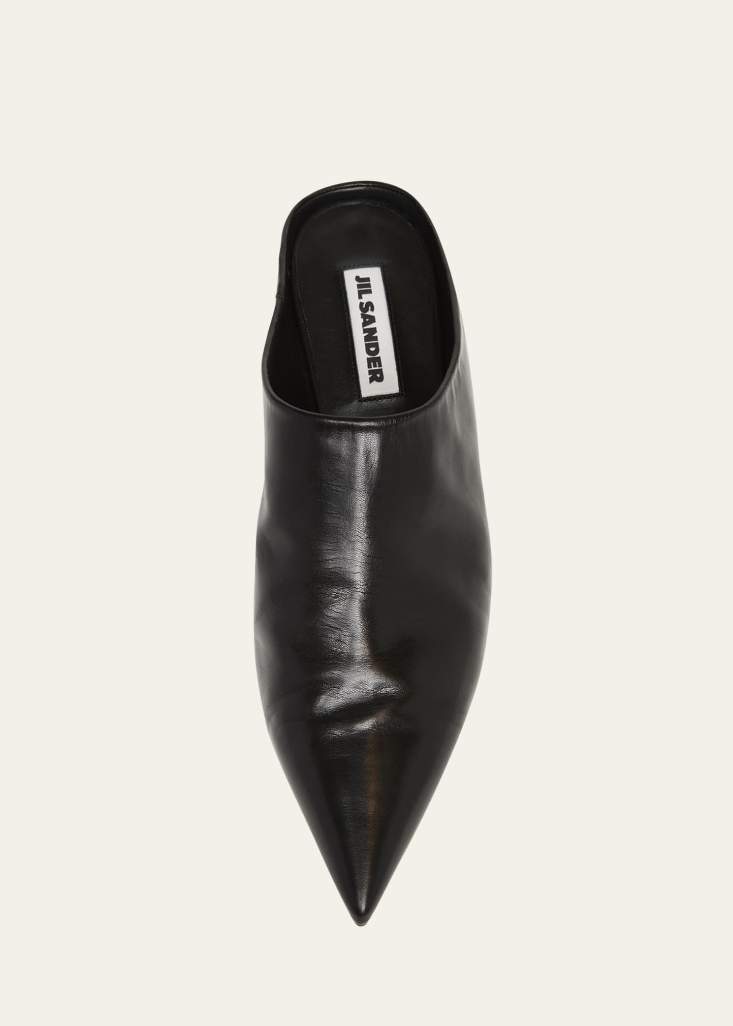 Jil Sander Leather Kitten Mule Pumps - Bergdorf Goodman