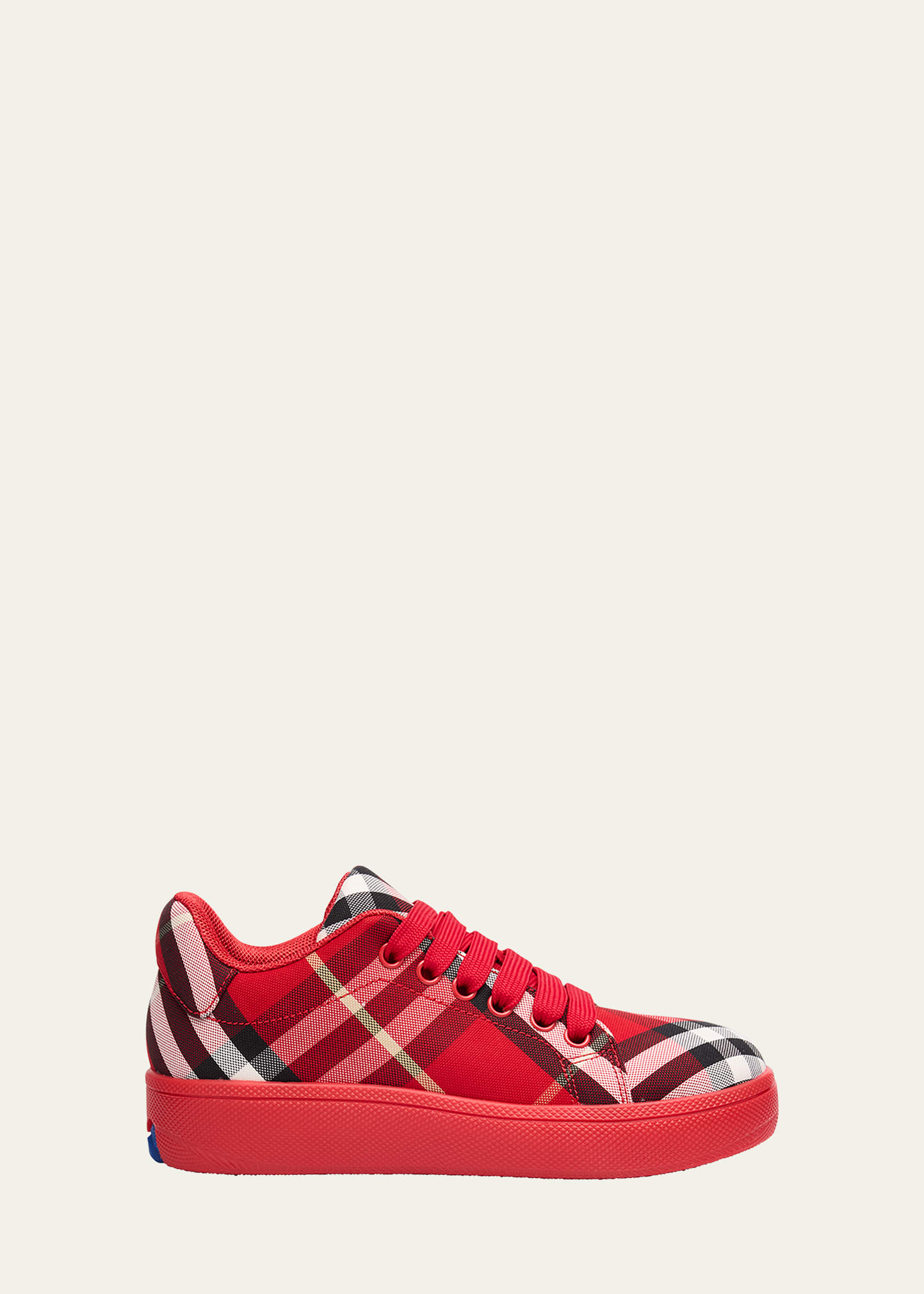 Burberry Boy's Cambridge Cotton Check Sneakers, Toddler/Kid