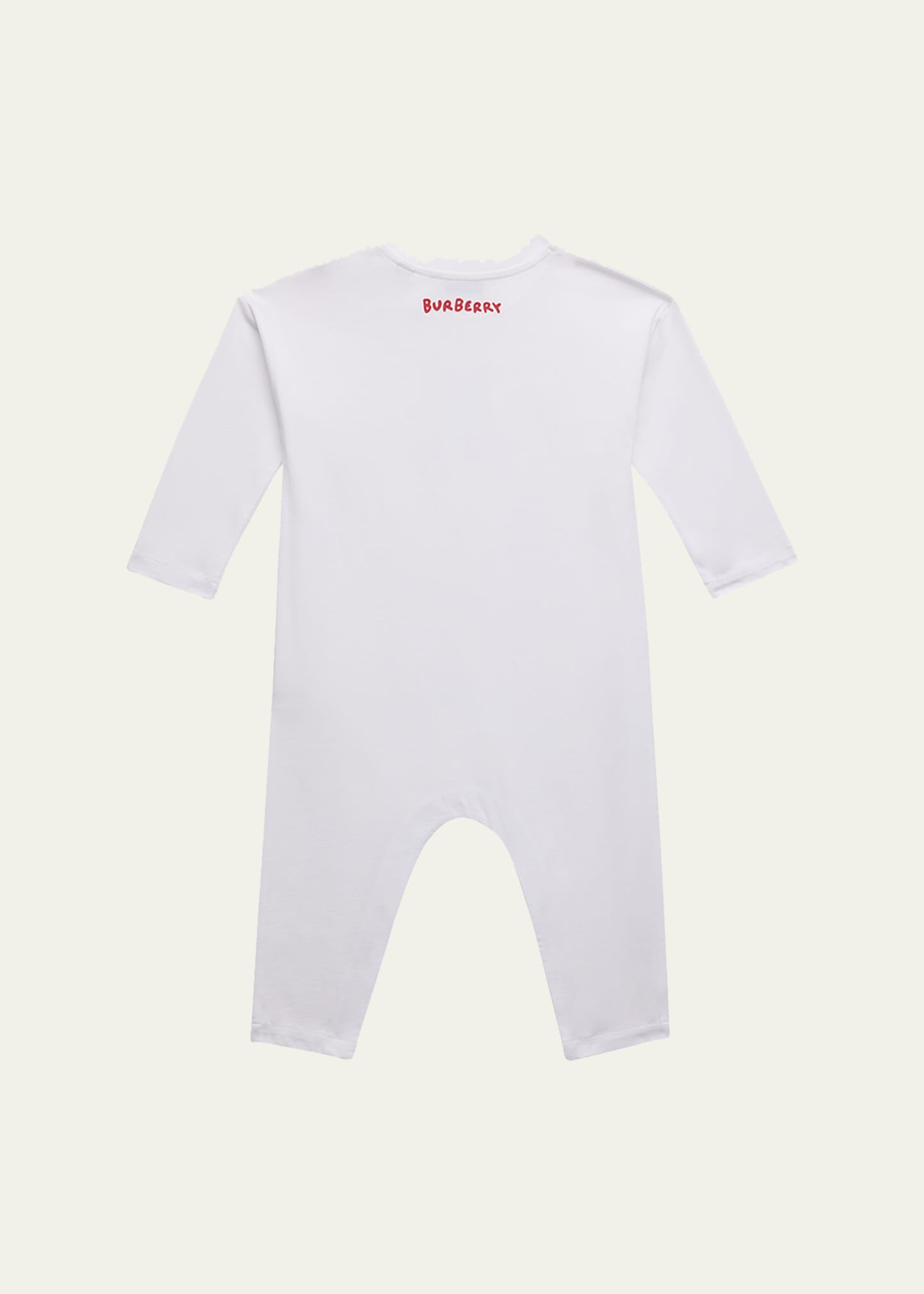 Burberry Kid's Casey Mini Bear Coveralls, Size Newborn-18M