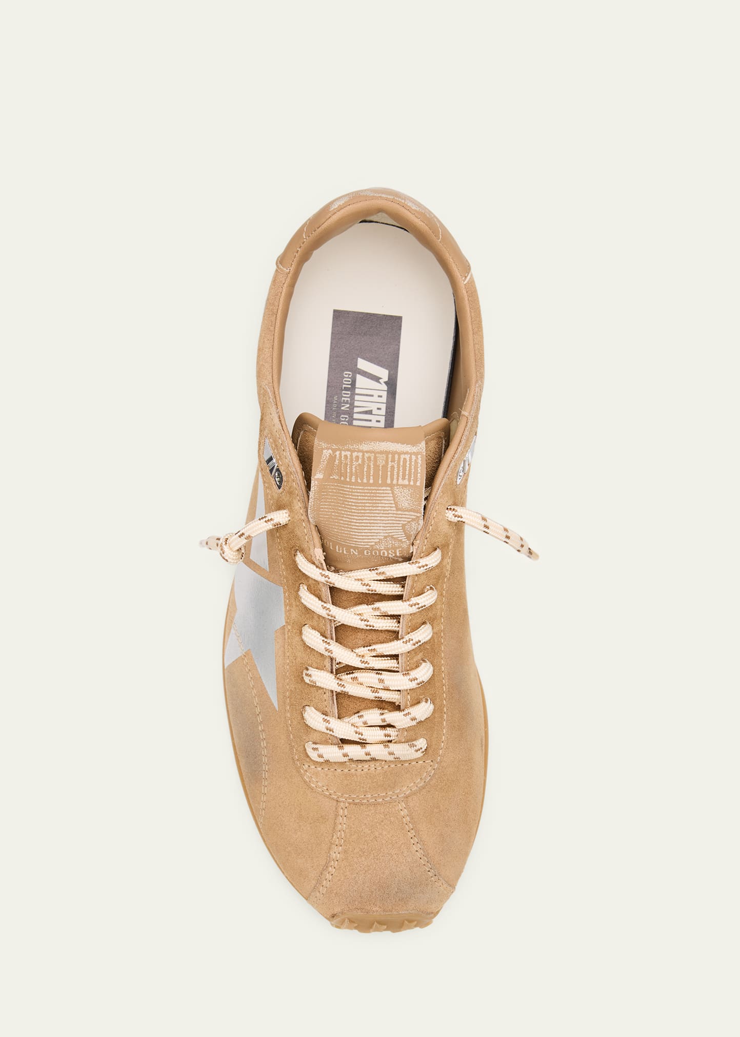 【бездомная кошка様 】goodenough GOODENOUGH Golden Goose Men's Marathon Suede Low-Top Sneakers - Bergdorf Goodman