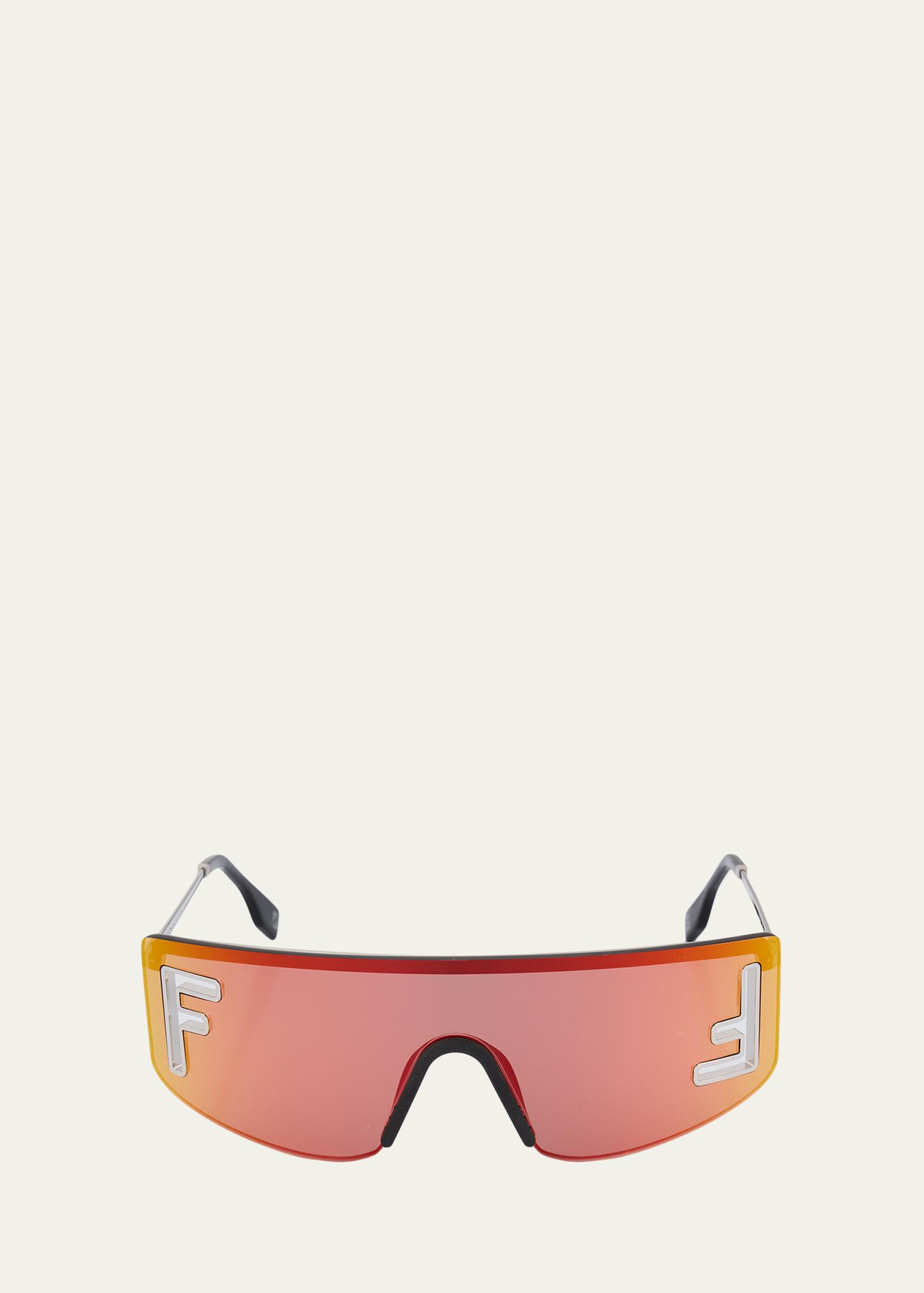 Fendi Men's Fendi Sport 141mm Shield Sunglasses - Bergdorf Goodman