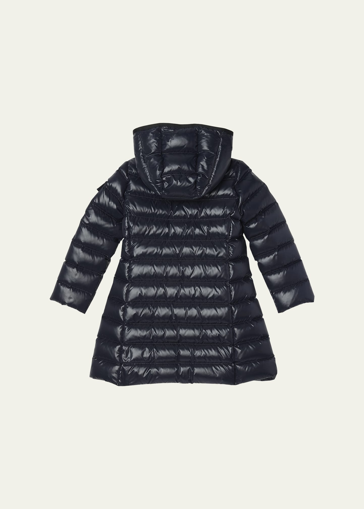 MONCLER ネイビー ポンチョ　Ｍサイズ Moncler Girl's Moka Long Down Coat, Size 8-10 - Bergdorf Goodman