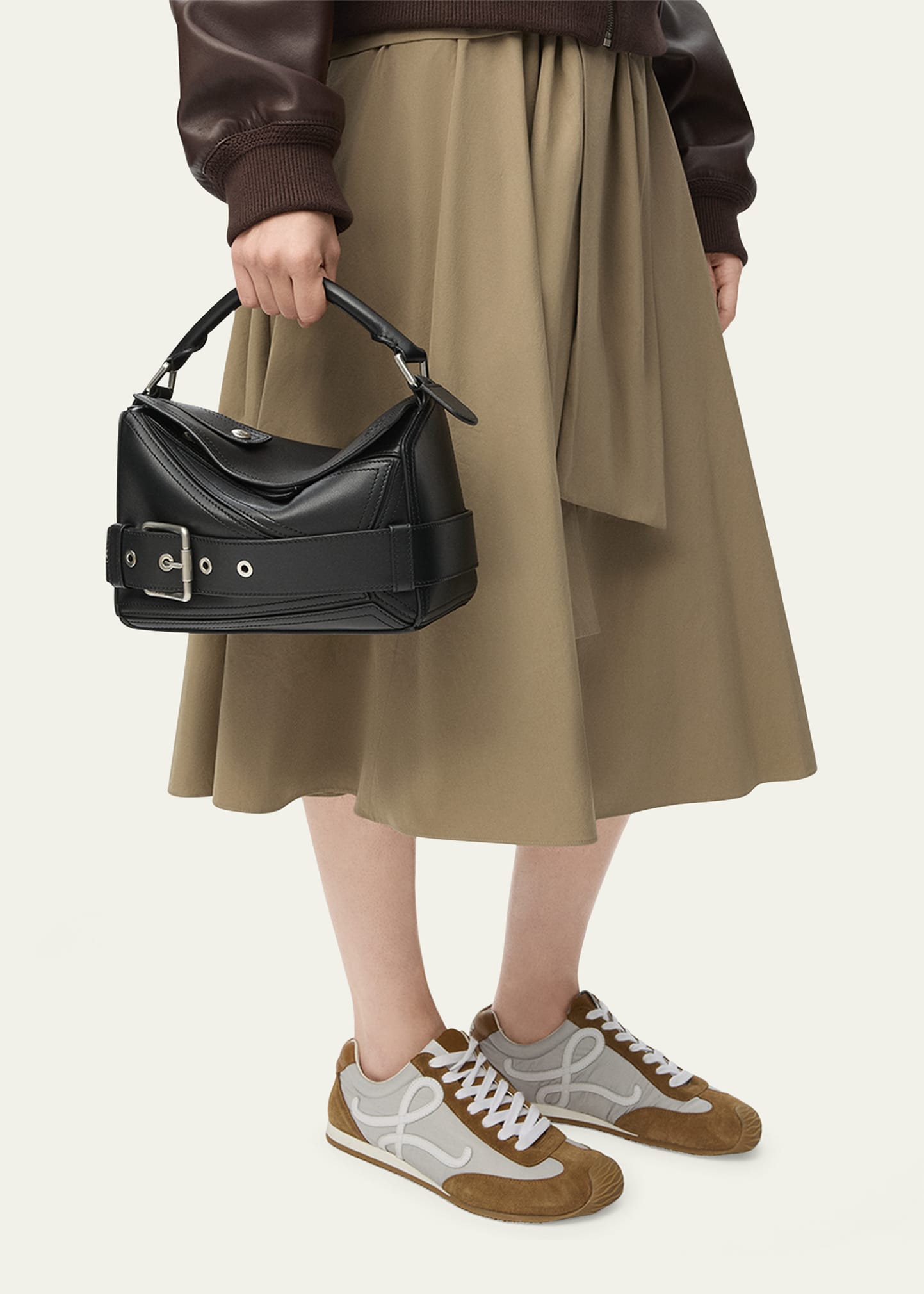 LOEWE モーガン LOEWE X William De Morgan Calfskin Embroidered Mini Puzzle