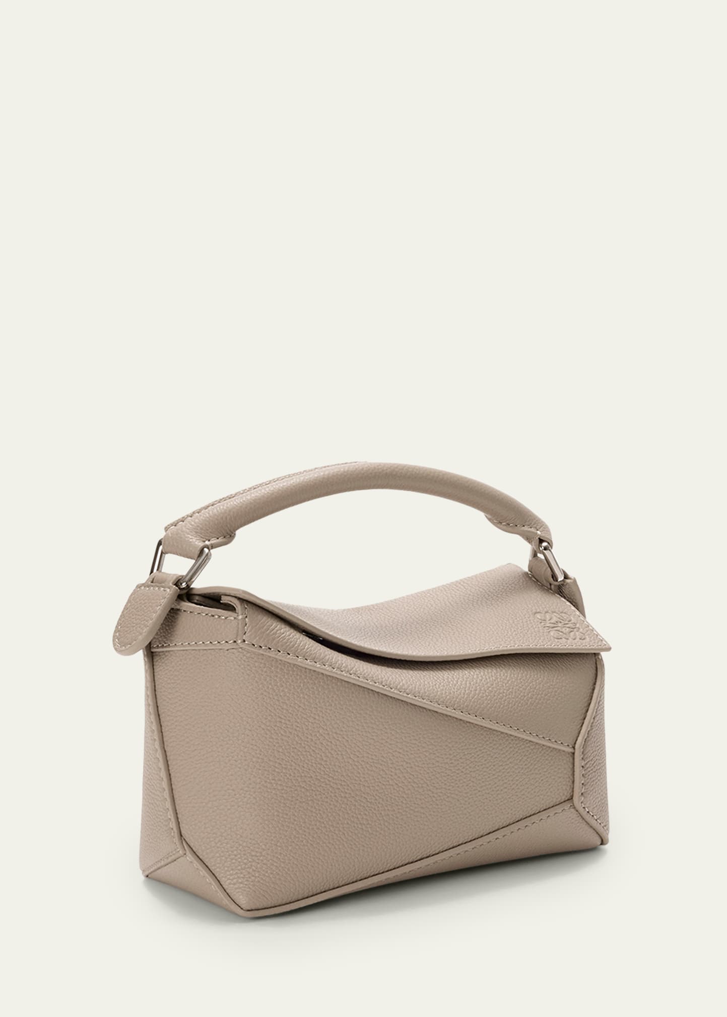 Loewe Puzzle Edge Mini Top-Handle Bag in Grain Leather - Bergdorf