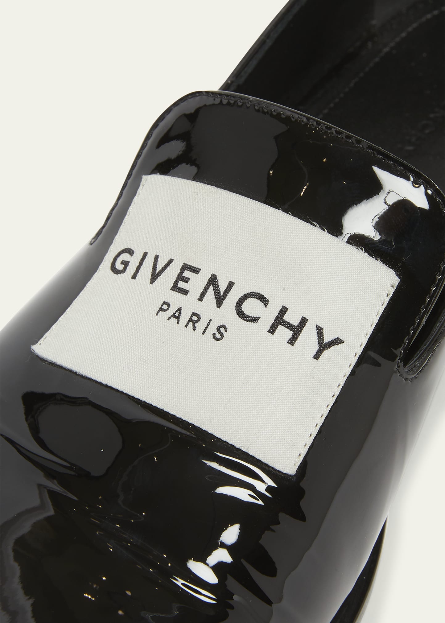GIVENCHY*ジバンシー　厚底ブーツ　コルクソール　厚底　スタッズ　36.5 Givenchy Patent Leather Tuxedo Loafers - Bergdorf Goodman