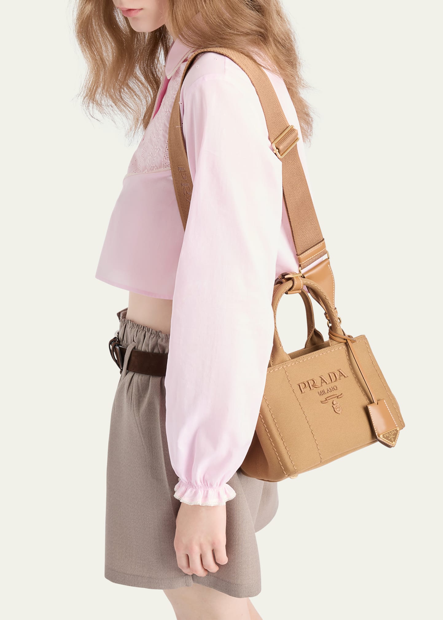 ◆PRADA◆Giardiniera ミディアム キャンバス トートバッグ◆ Prada Giardiniera Canvas Tote Bag - Bergdorf Goodman