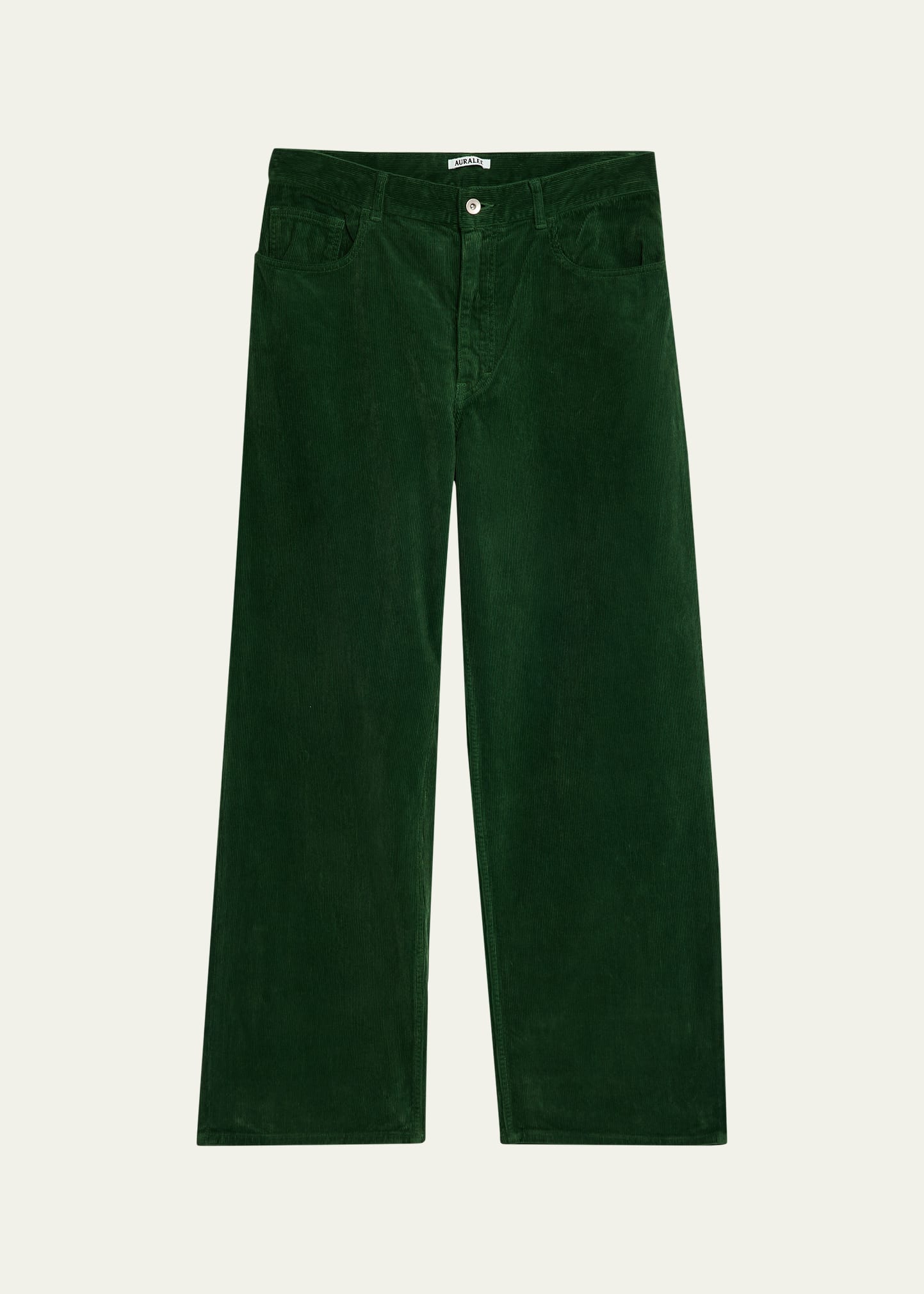 AURALEE Men's Corduroy Wide Leg Five-Pocket Pants - Bergdorf Goodman