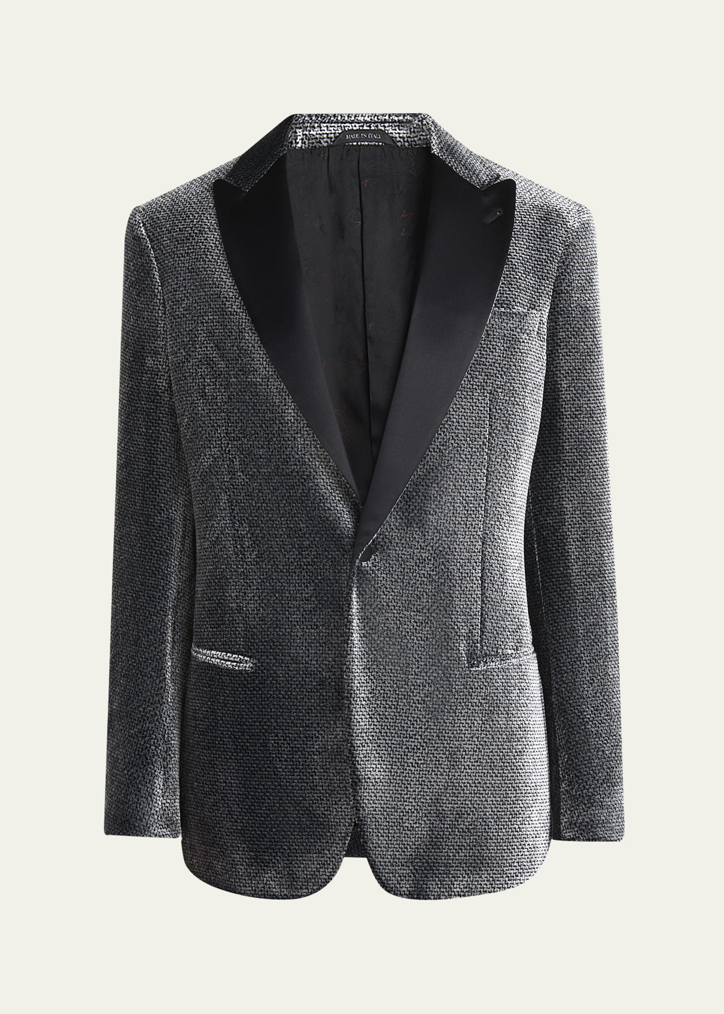 【激レア】Giorgio Armani velour track jacket Giorgio Armani Men's Velvet-Effect Peak Lapel Dinner Jacket