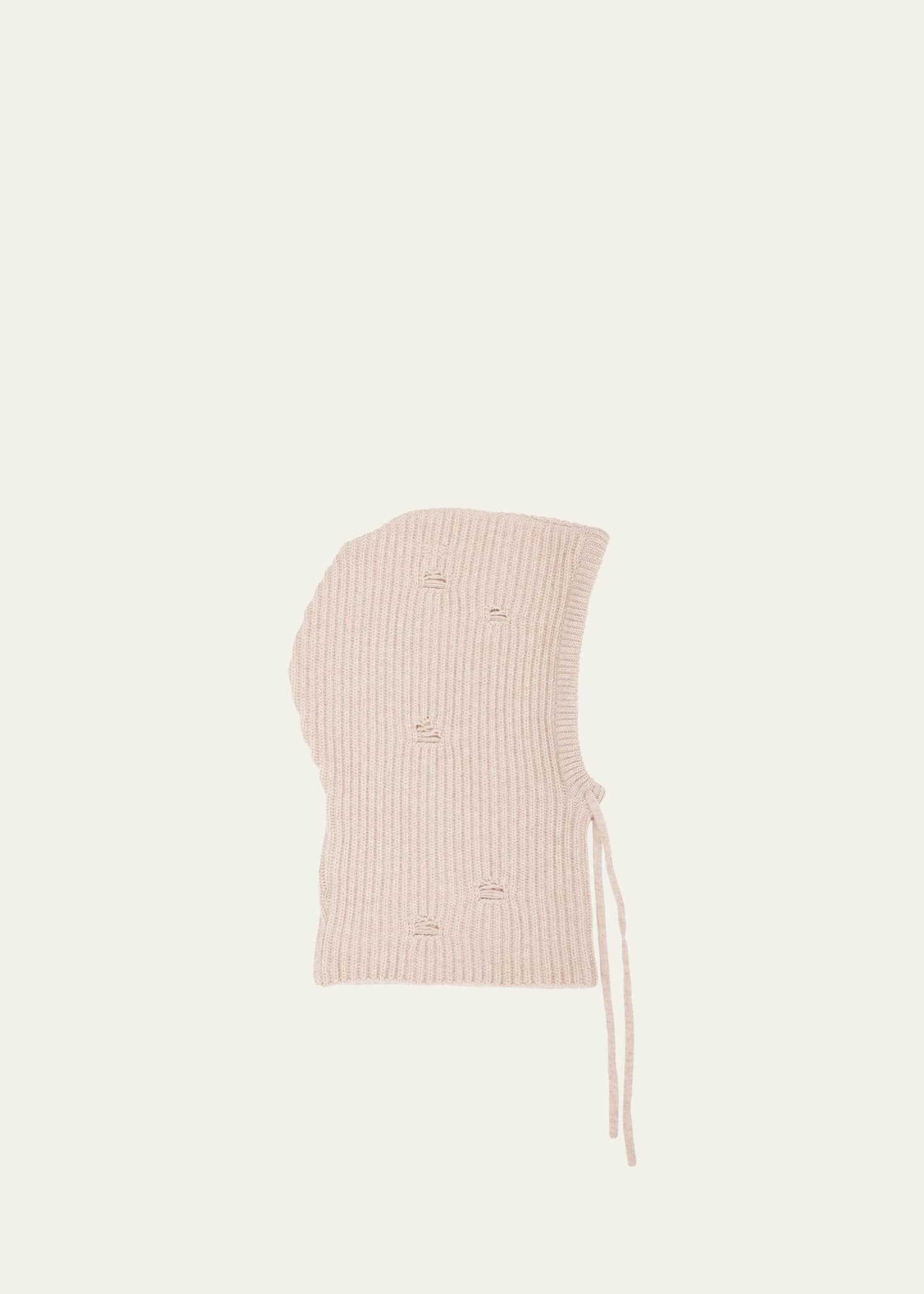 MM6 Maison Margiela Drawstring Wool-Blend Knit Hood - Bergdorf Goodman