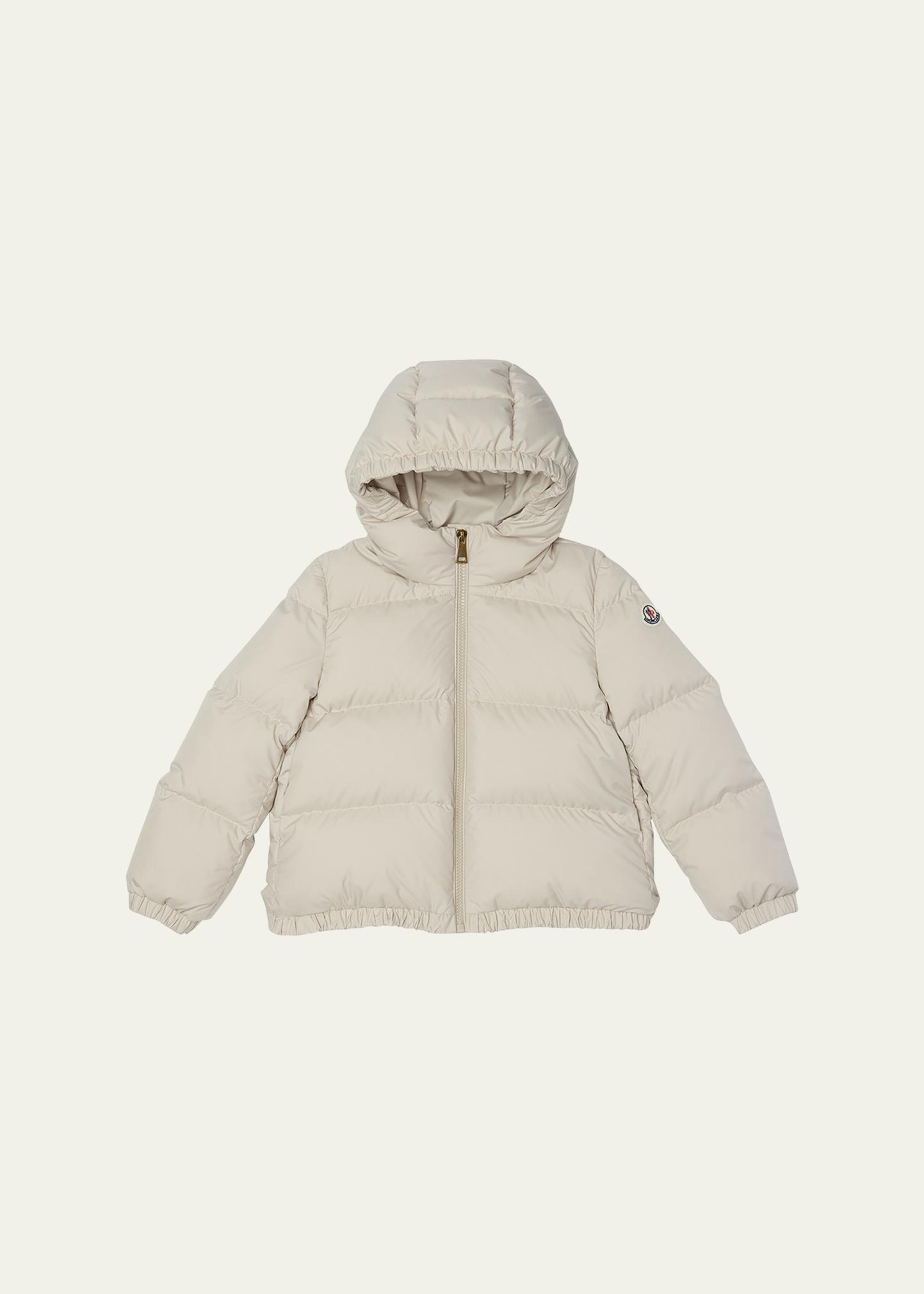 Moncler Girl's Cascar Hooded Down Jacket, Size 4-6 - Bergdorf Goodman