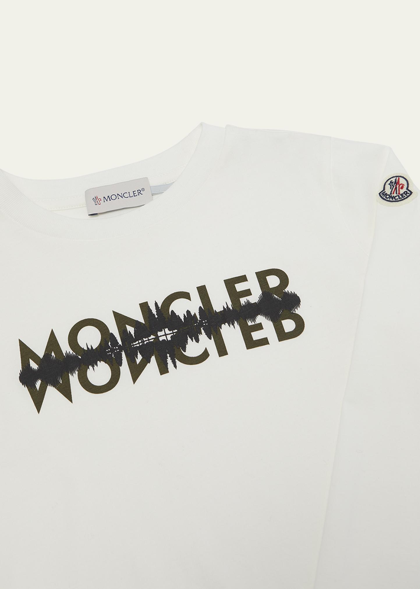 Moncler Boy's Logo Graphic-Print Long-Sleeve T-Shirt, Size 12-14
