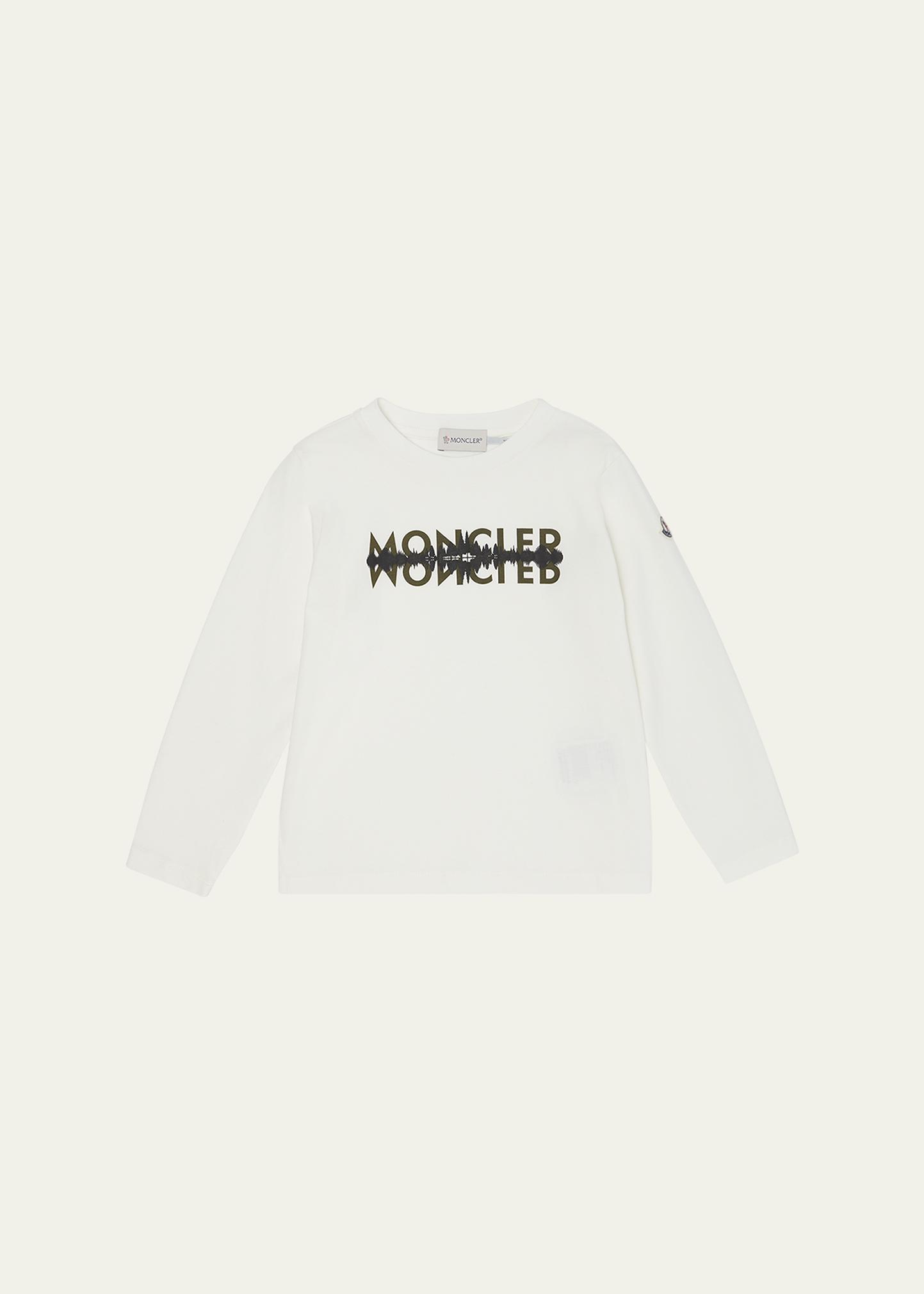 Moncler Boy's Logo Graphic-Print Long-Sleeve T-Shirt, Size 12-14