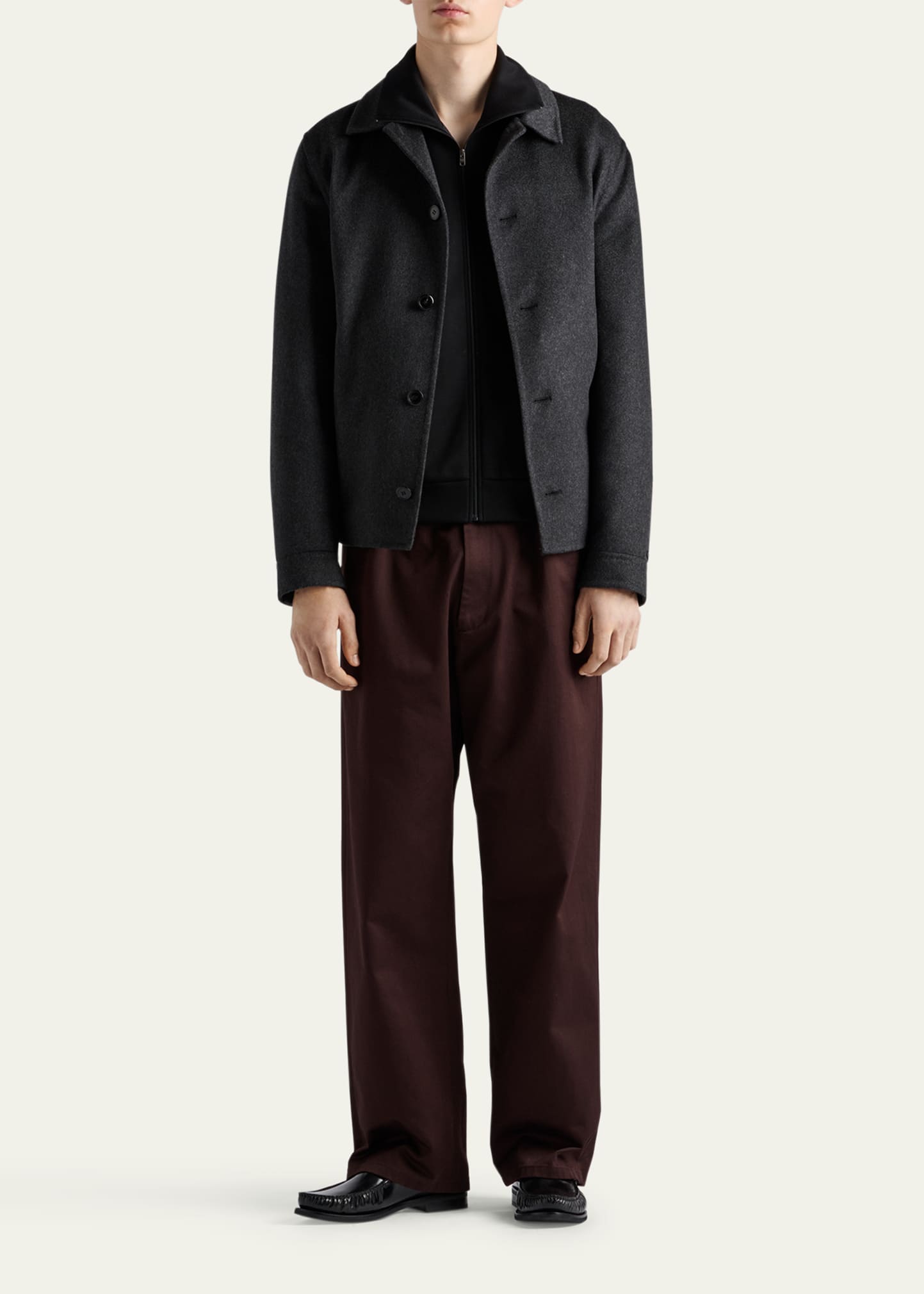 Prada Men's Technical Cotton Full-Zip Jacket - Bergdorf Goodman