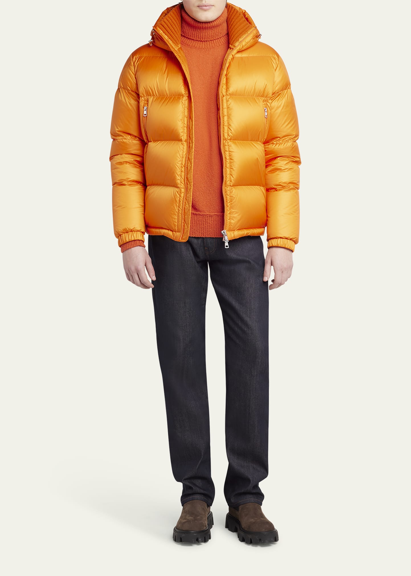 MONCLER タートルネックセーター17/18AW 参考価格89,000円 MONCLER (モンクレール) カシミヤ混 ケーブル タートルネック ニット