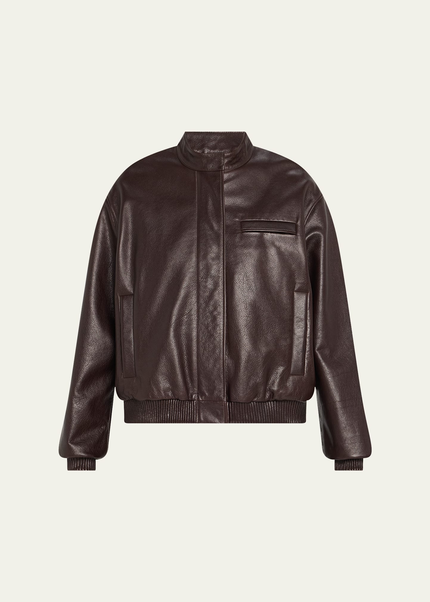 Loulou De Saison Marlow Leather Bomber Jacket - Bergdorf Goodman