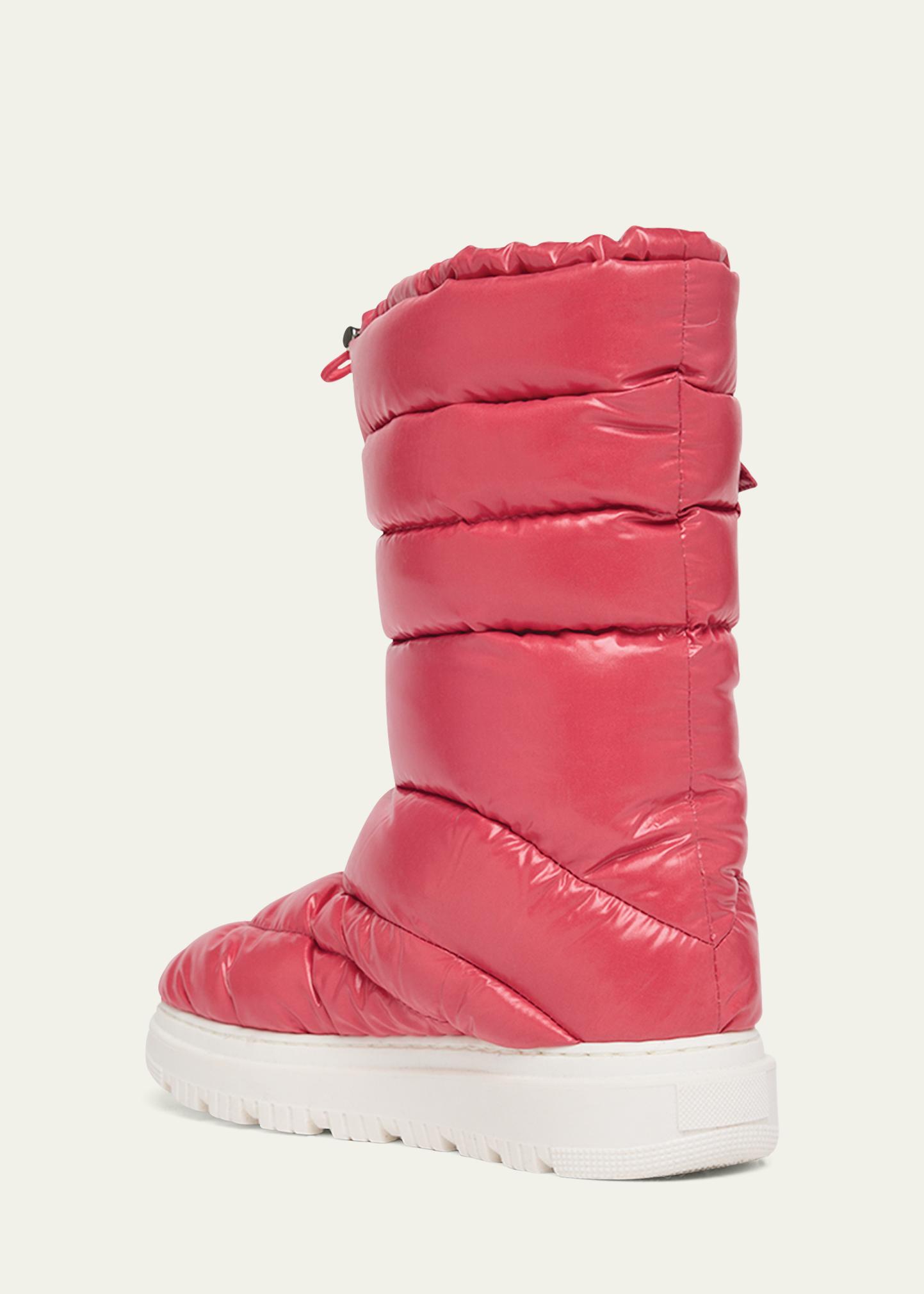 Moncler Girl's Petit Gaia Logo Pocket Down Snow Boots, Toddler