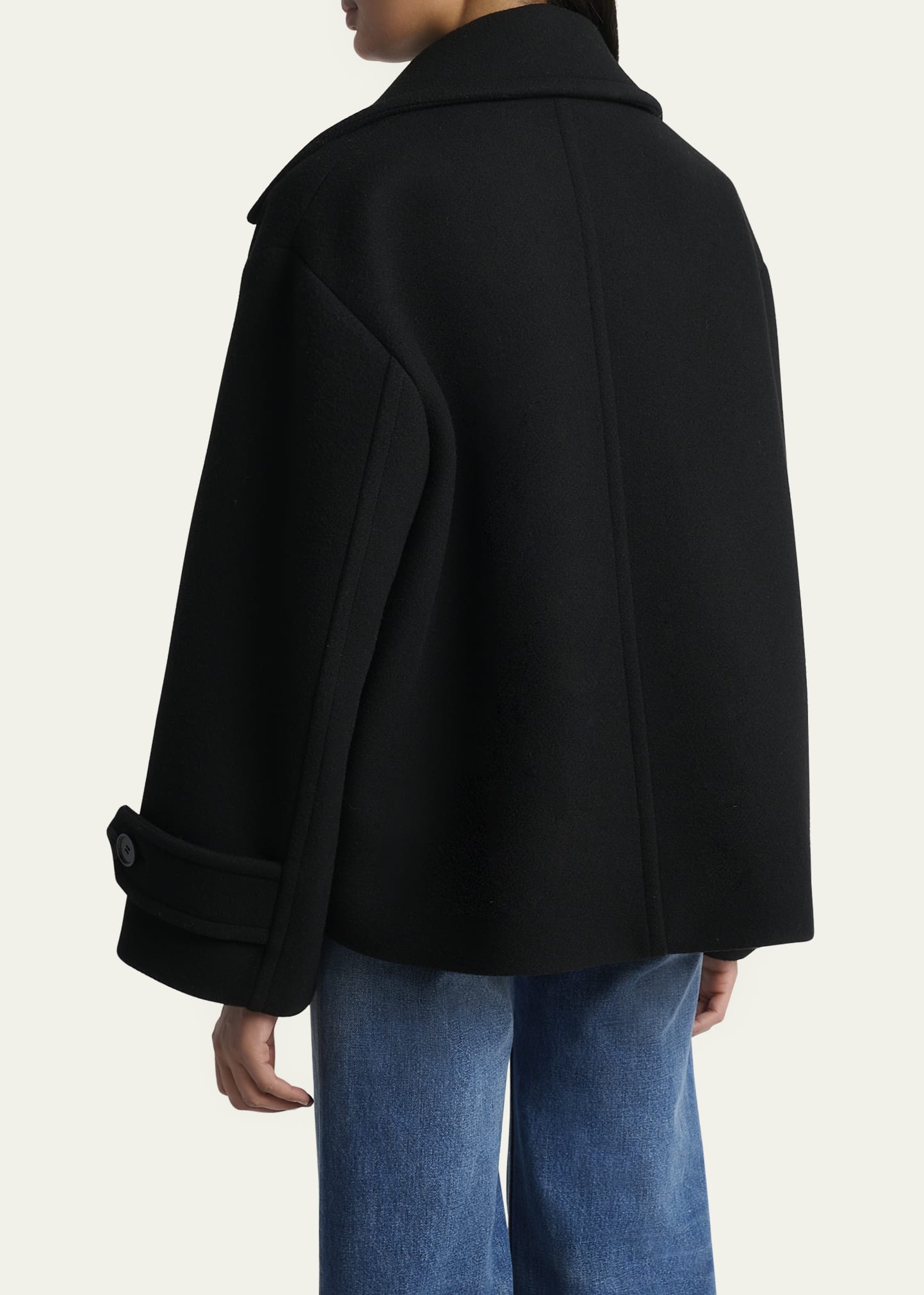 Chloe Double-Breasted Wool Peacoat - Bergdorf Goodman