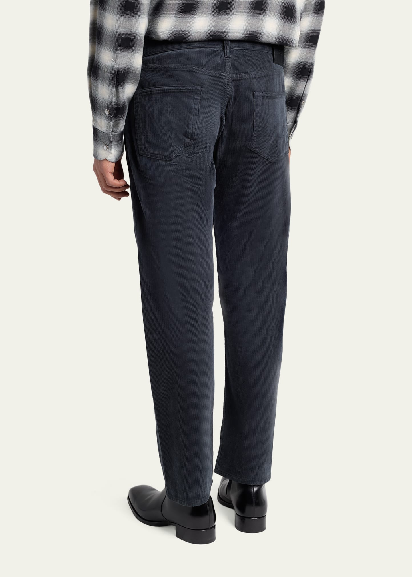 TOM FORD Men's Slim-Fit Stretch Black Denim Five-Pocket Pants