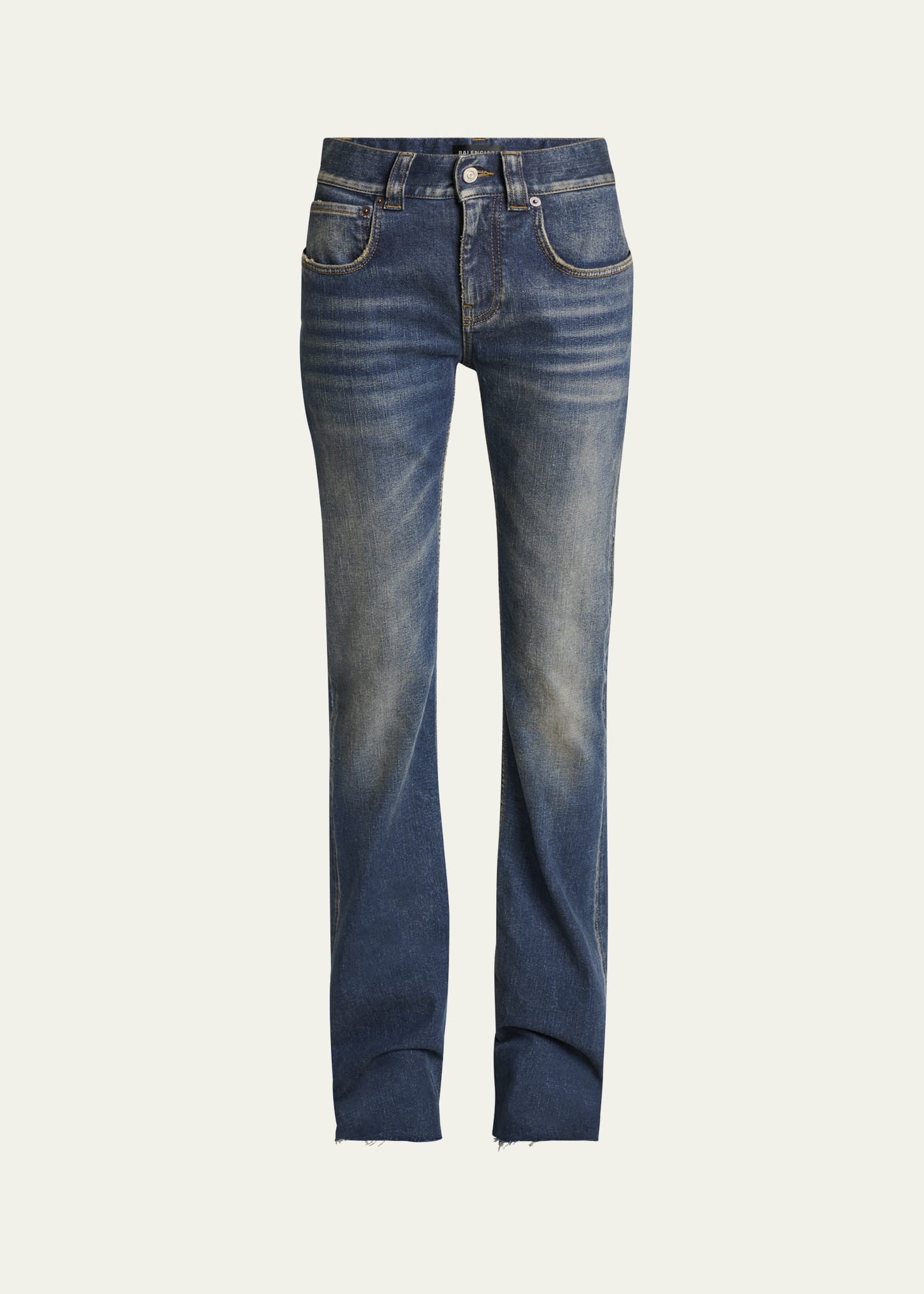 【関税&送料込】Balenciaga Black Bootcut Slim Fit Denim Trou Bootcut Pants in Black | Balenciaga US