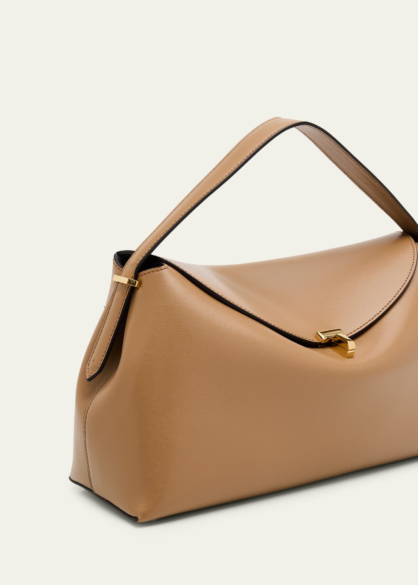 Toteme T-Lock Smooth Leather Top-Handle Bag - Bergdorf Goodman