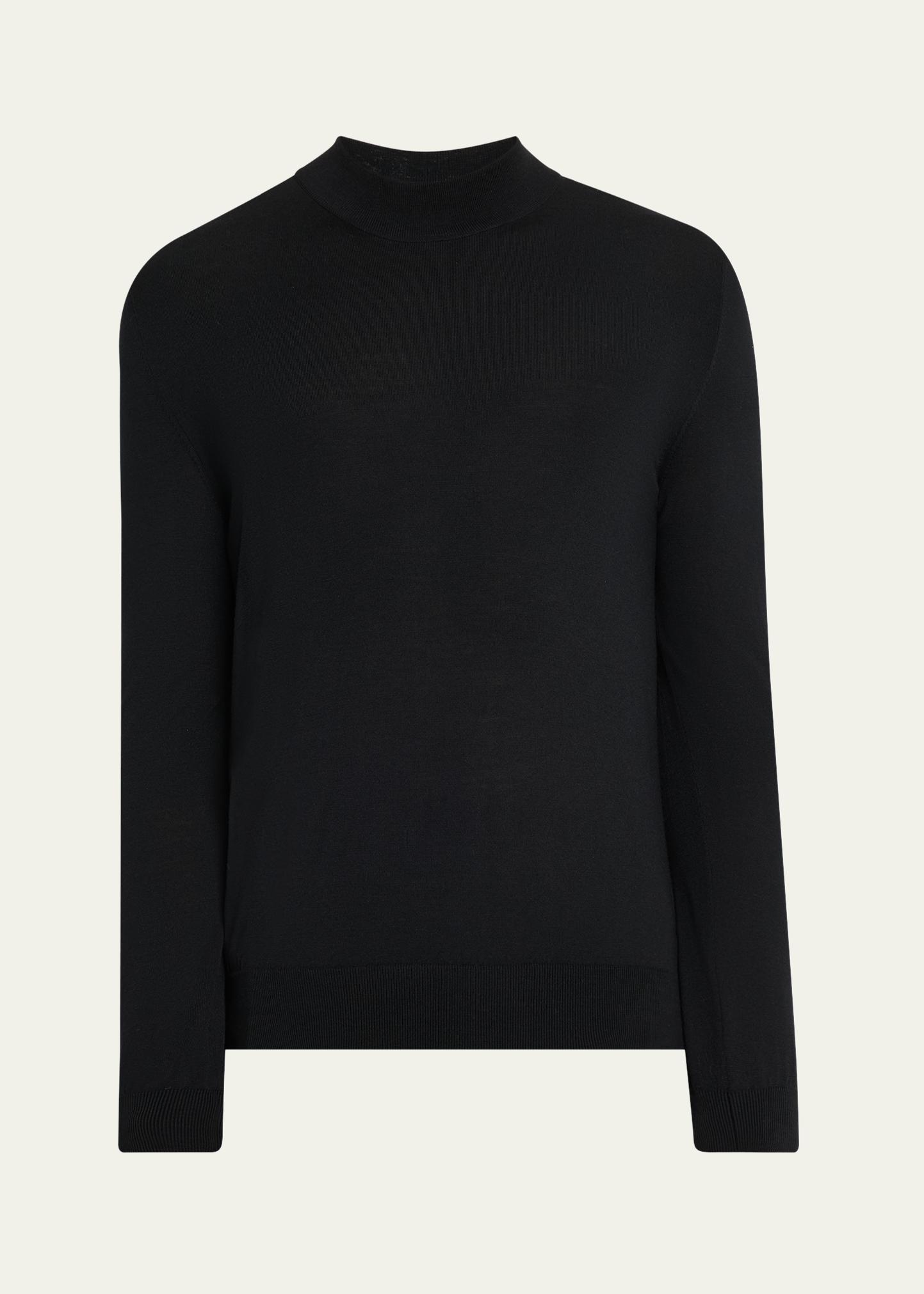 Brioni Men's 18gg Wool Mock Neck Sweater - Bergdorf Goodman