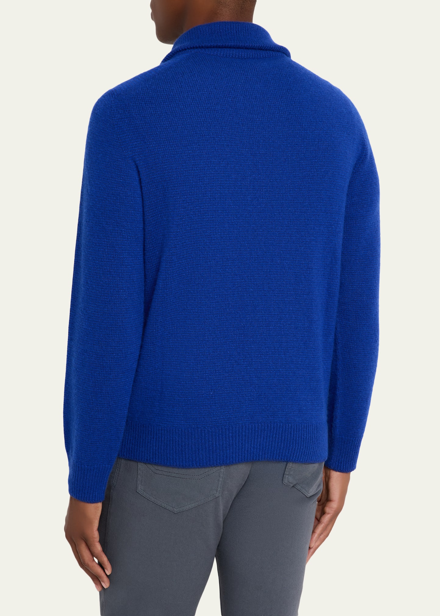 Brioni Men's Cashmere and Silk Knit Half-Zip Sweater - Bergdorf