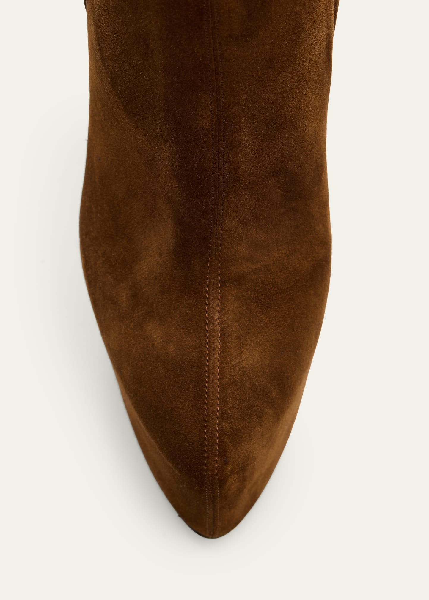 Saint Laurent Nico Platform Suede Booties - Bergdorf Goodman