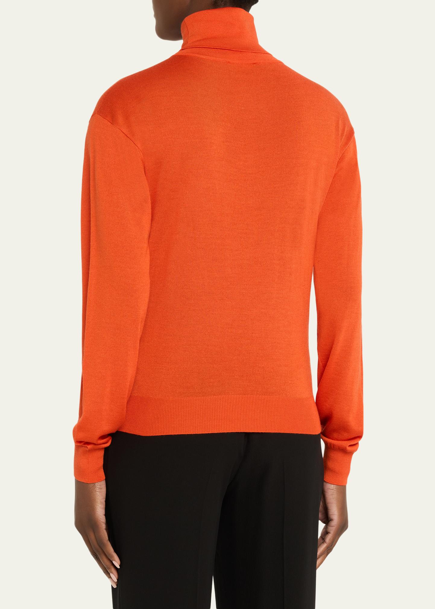 Saint Laurent Cashmere-Silk Turtleneck Sweater - Bergdorf Goodman