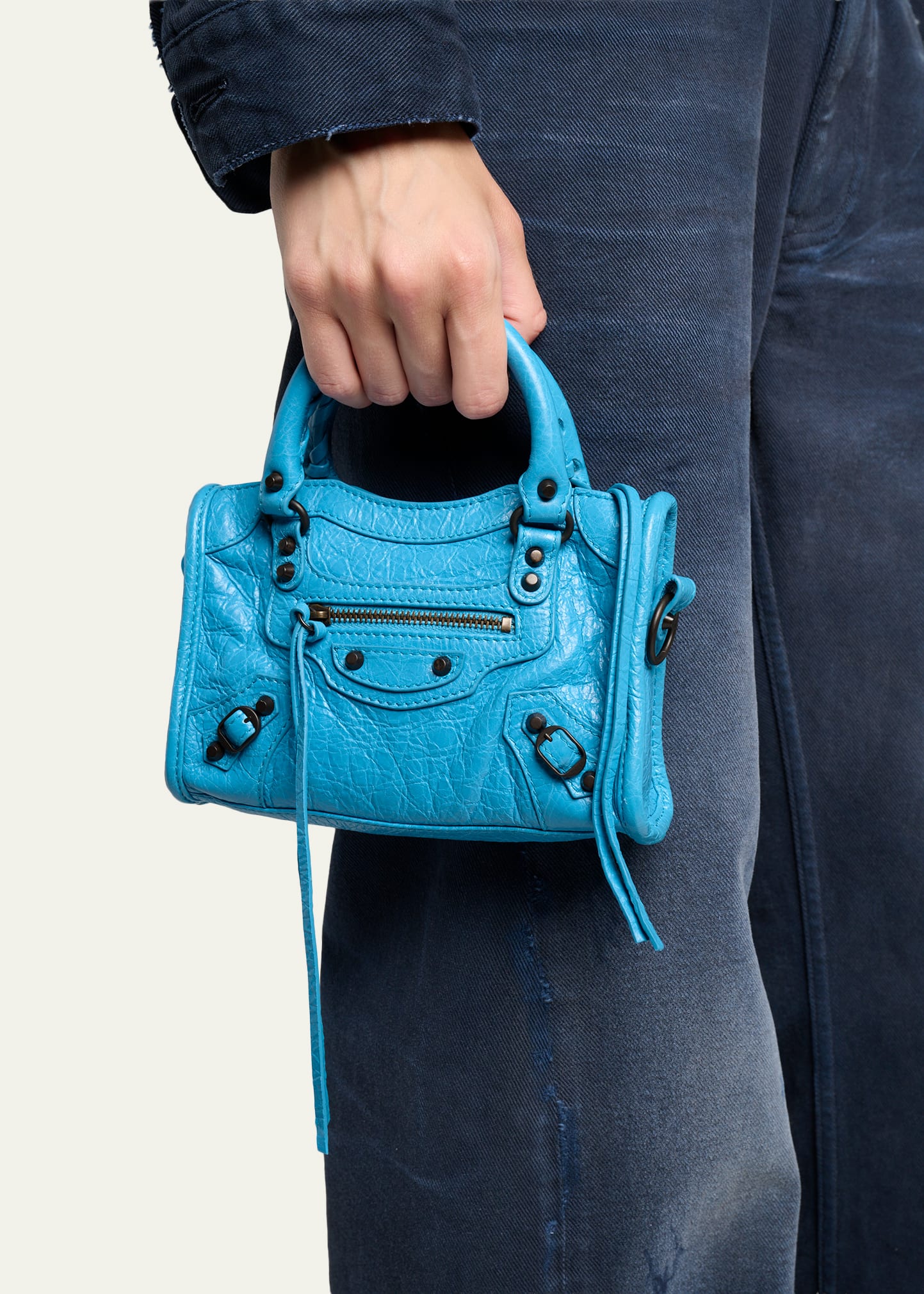 Balenciaga Le City Nano Leather Top-Handle Bag - Bergdorf Goodman