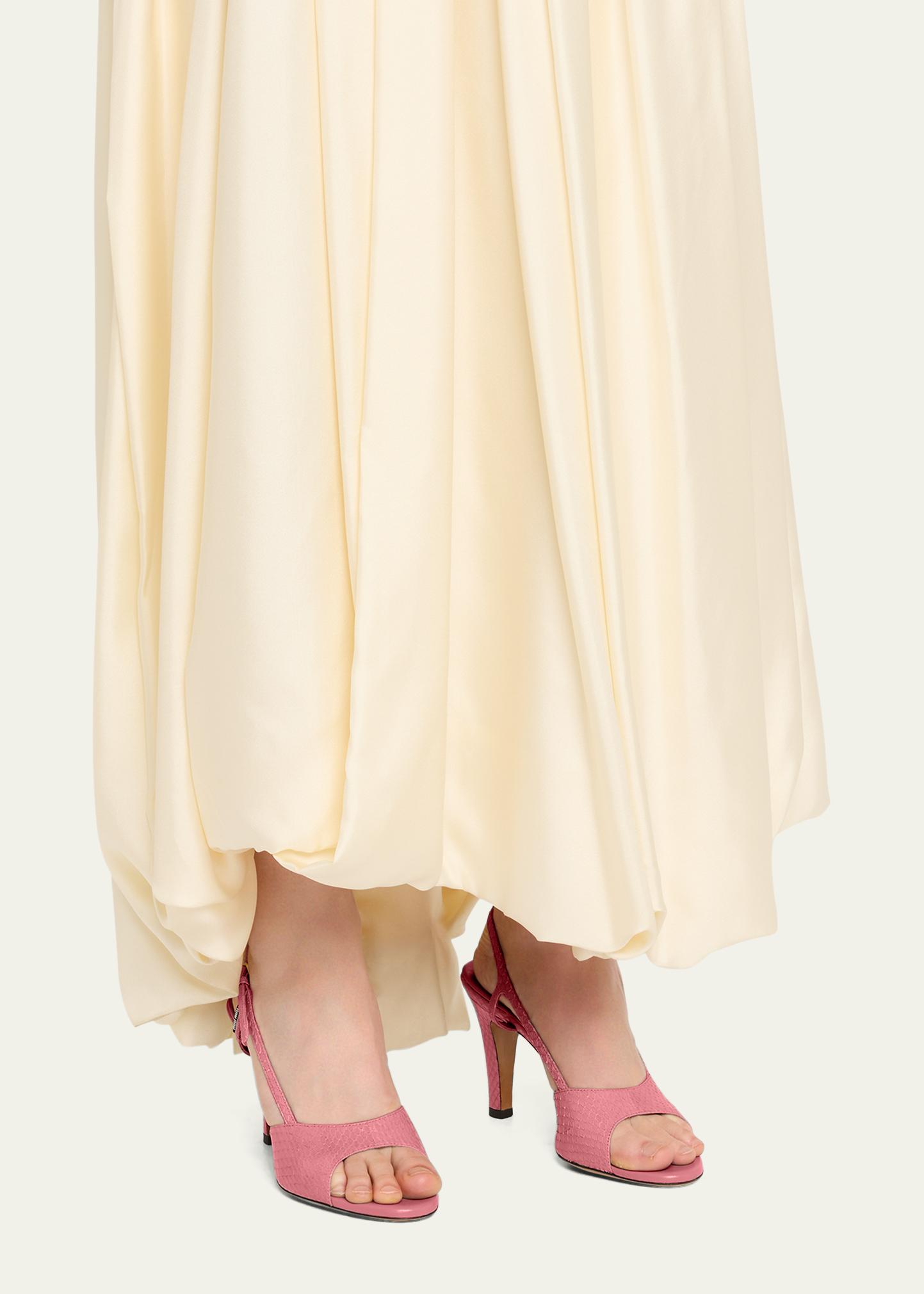 Miu Miu Ayer Snake Slingback Sandals - Bergdorf Goodman