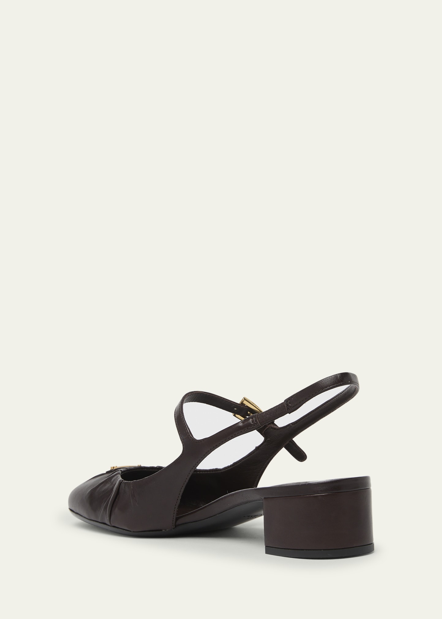 Prada Ruched Toe Mary Jane Leather Pumps - Bergdorf Goodman