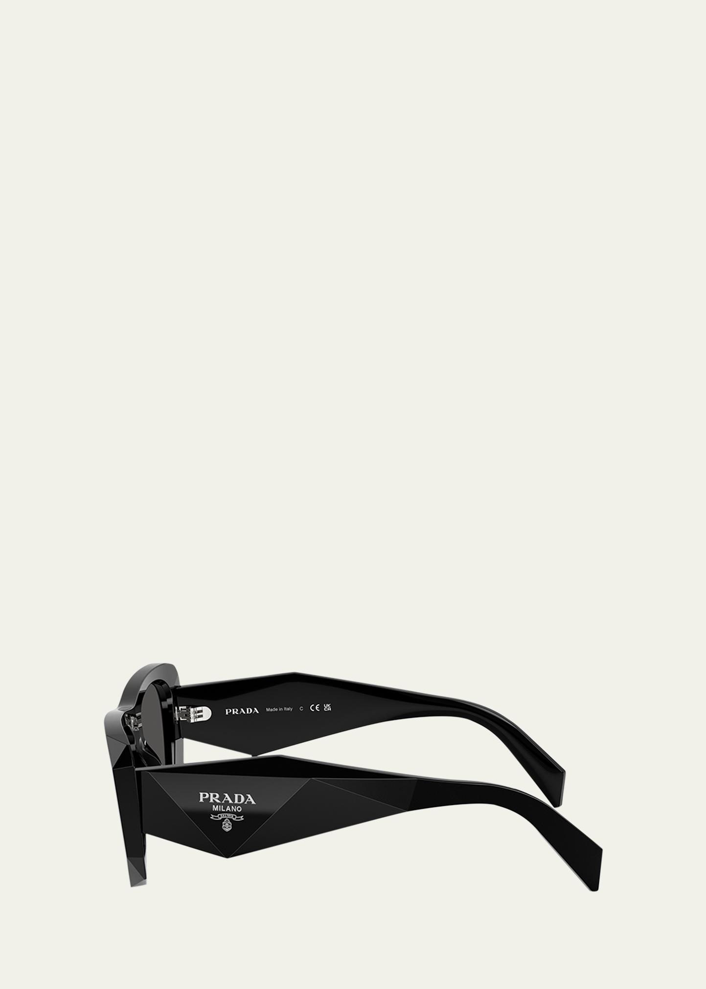 Prada PR B18S Acetate Square Sunglasses - Bergdorf Goodman