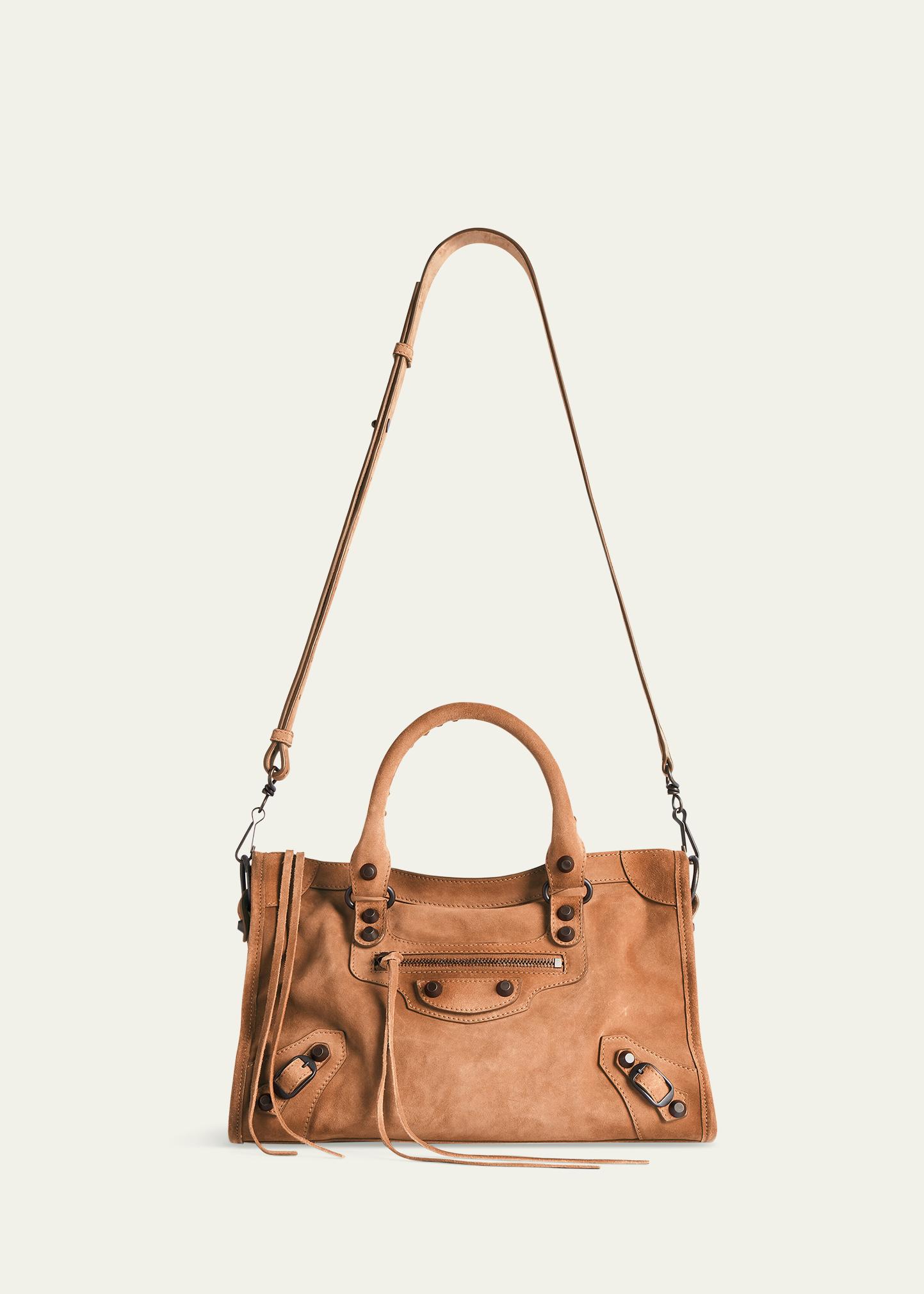Balenciaga Le City Small Suede Top-Handle Bag - Bergdorf Goodman