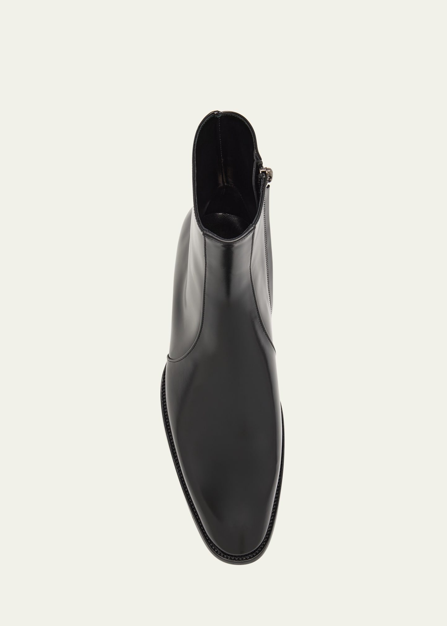 Saint Laurent Men's Roman 35 Leather Side-Zip Ankle Boots