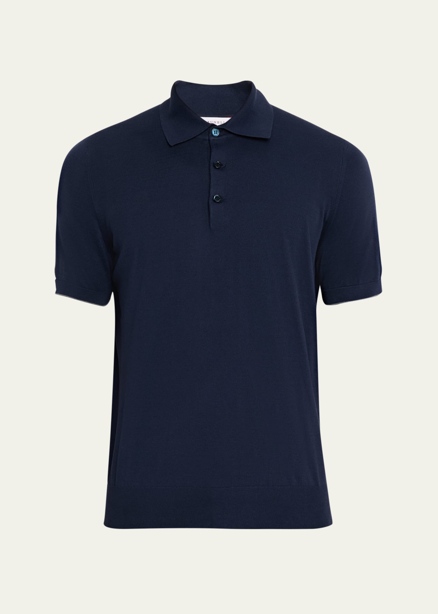 Brunello Cucinelli Men's Cotton Knit Polo Shirt - Bergdorf Goodman