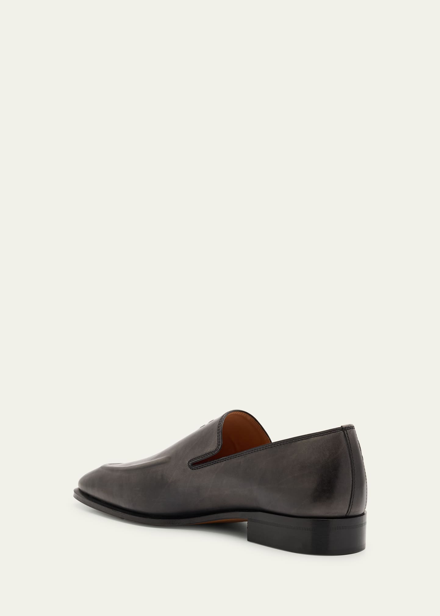 Miu Miu Embossed Logo Leather Mocassin Loafers - Bergdorf Goodman