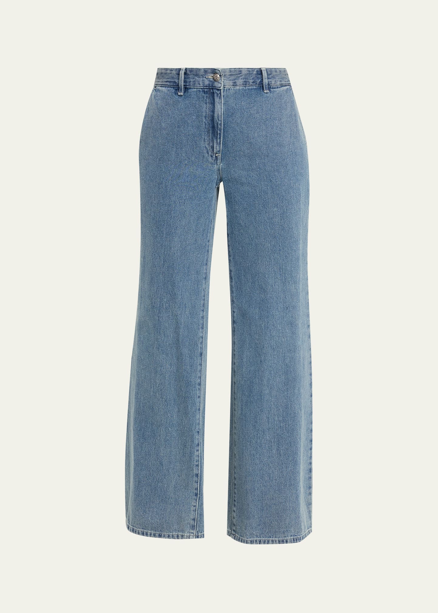 Kobi Halperin Effie Wide-Leg Cotton Denim Pants - Bergdorf Goodman
