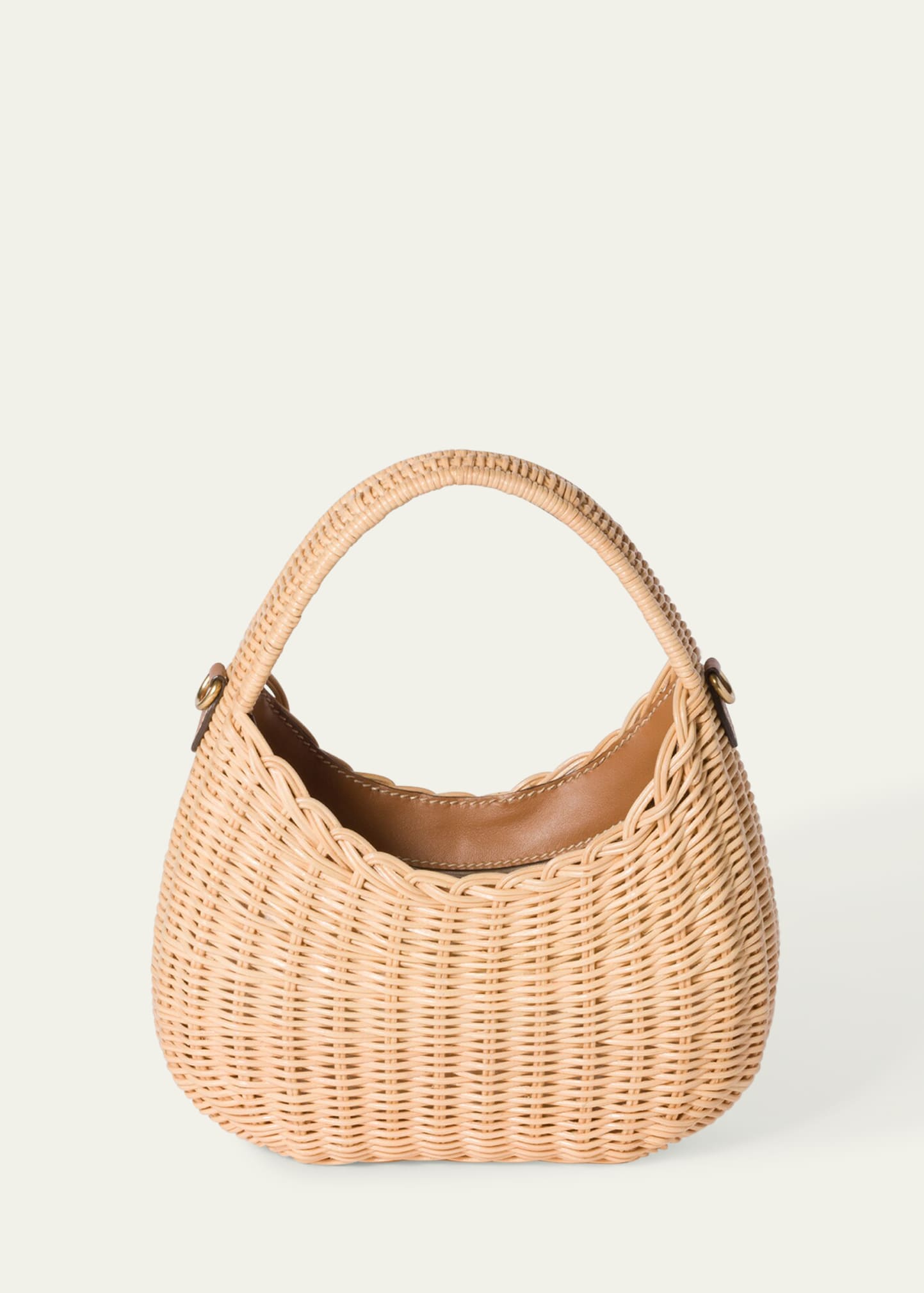 Miu Miu Wander Woven Rattan Top-Handle Bag - Bergdorf Goodman