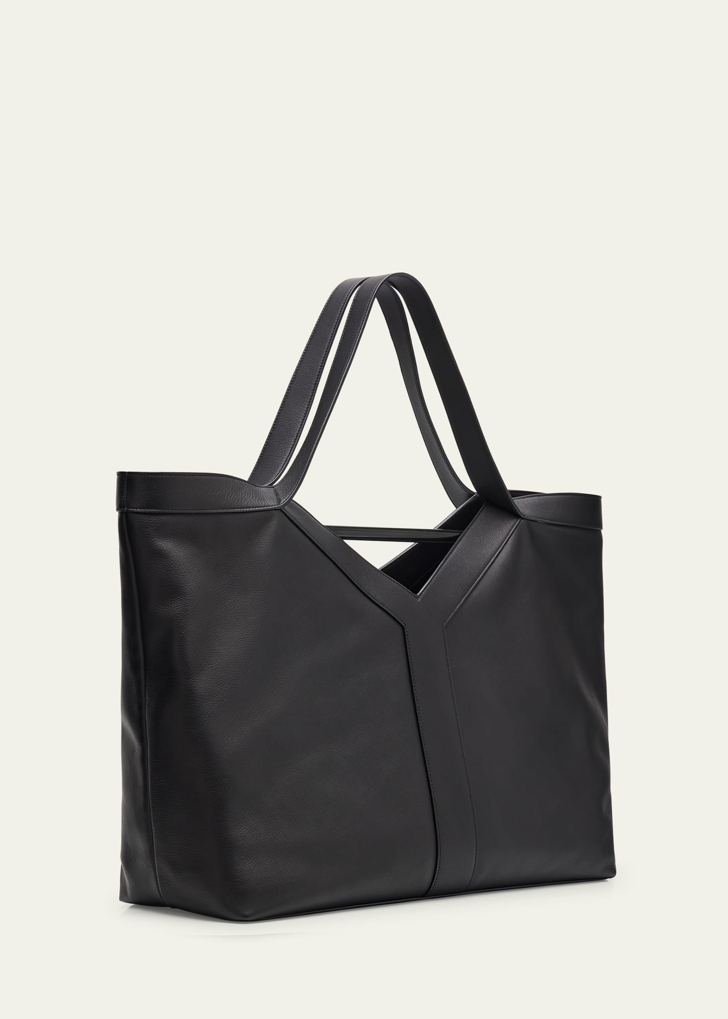 SAINT LAURENT tote ×2 Saint Laurent Men's Giant Y Grainy Leather Tote Bag - Bergdorf Goodman