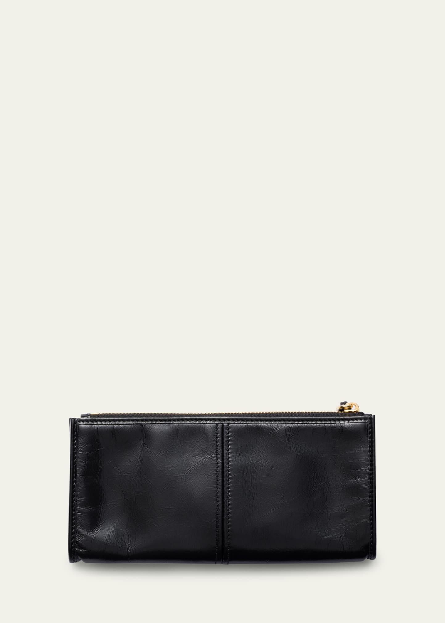 Prada Zip Soft Lux Leather Pouch Bag - Bergdorf Goodman