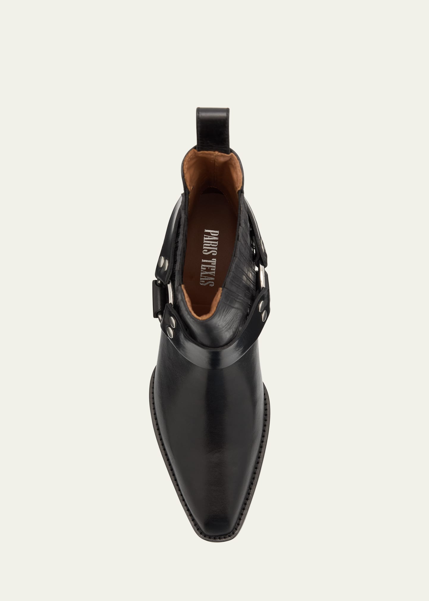 Paris Texas Helena Leather Moto Ankle Boots - Bergdorf Goodman