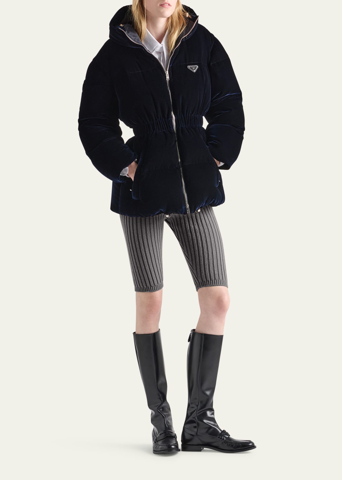 スプリングコート　PRADA Prada Printed Nylon Zip-Front Jacket - Bergdorf Goodman