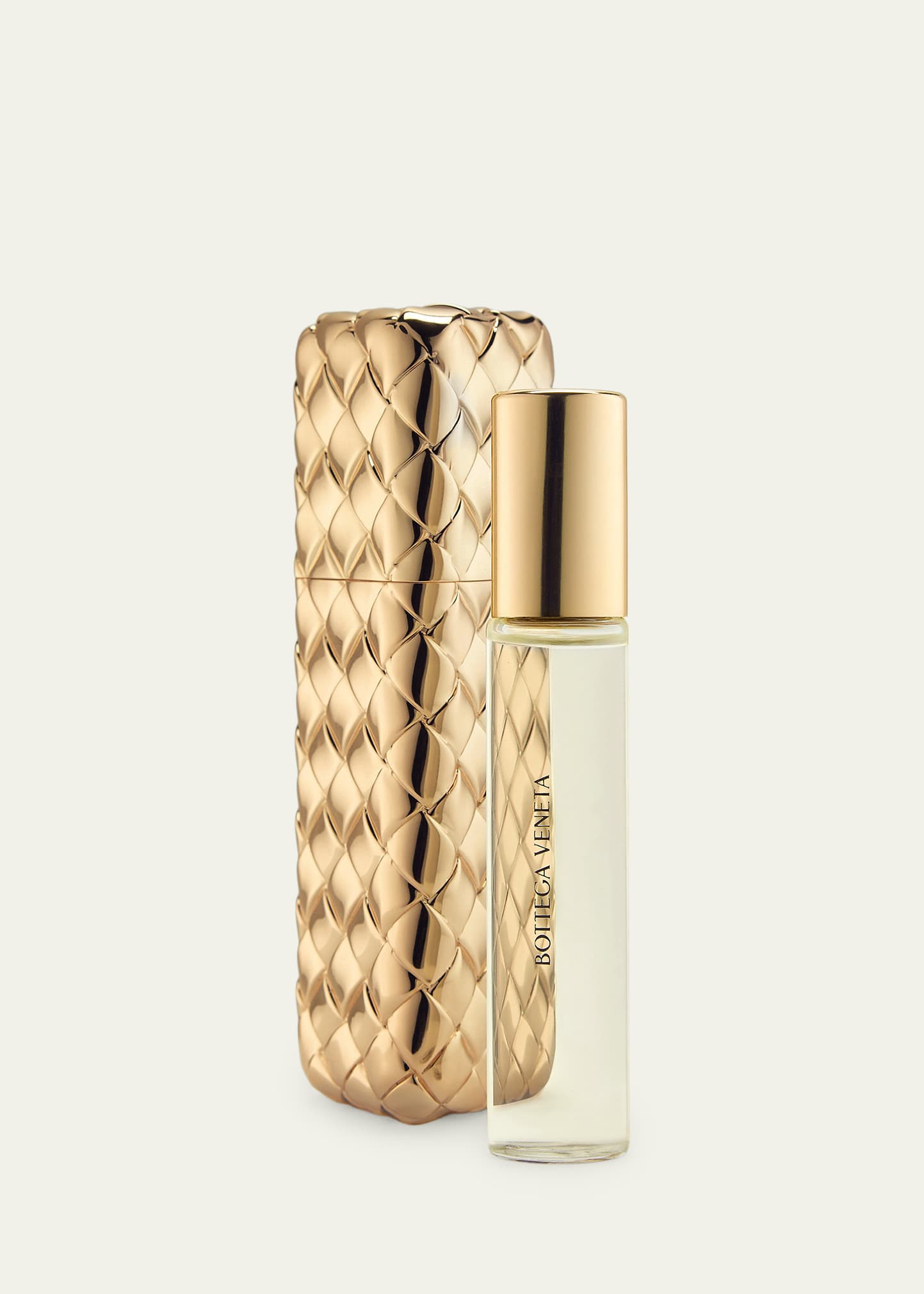 Bottega Veneta Gold Intreccio Travel Atomizer - Bergdorf Goodman