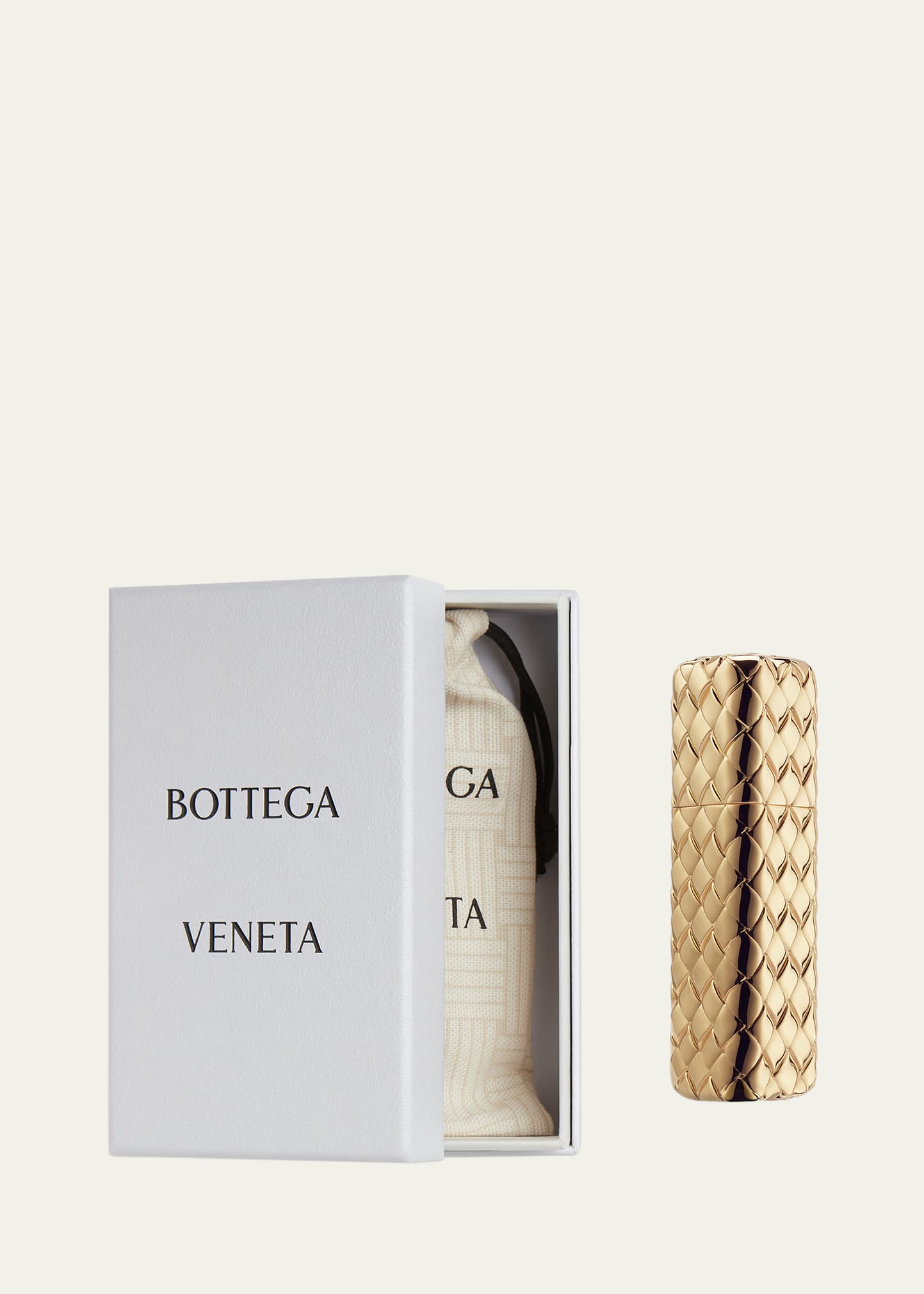 Bottega Veneta Gold Intreccio Travel Atomizer - Bergdorf Goodman